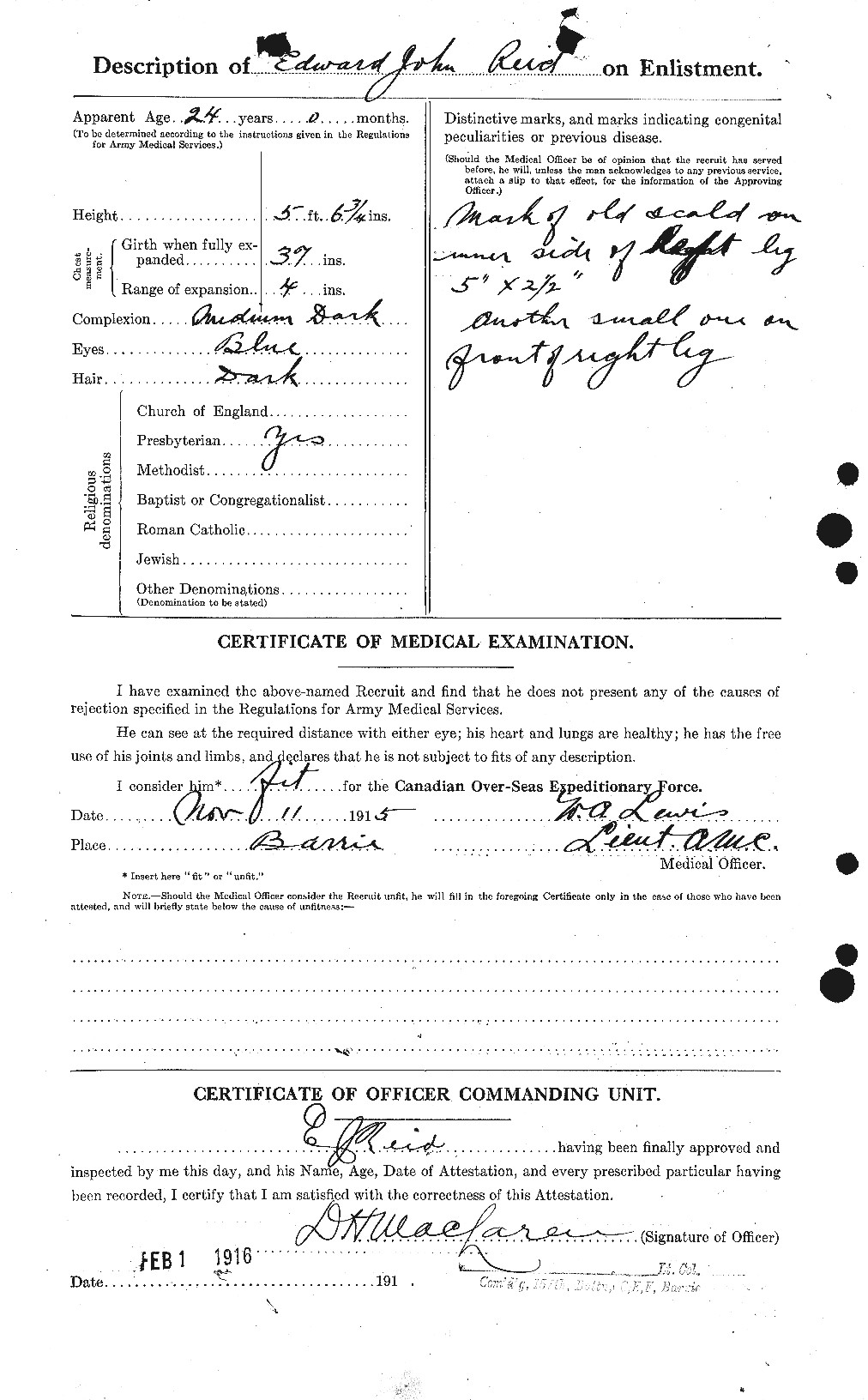 Personnel Records of the First World War - CEF 597987b