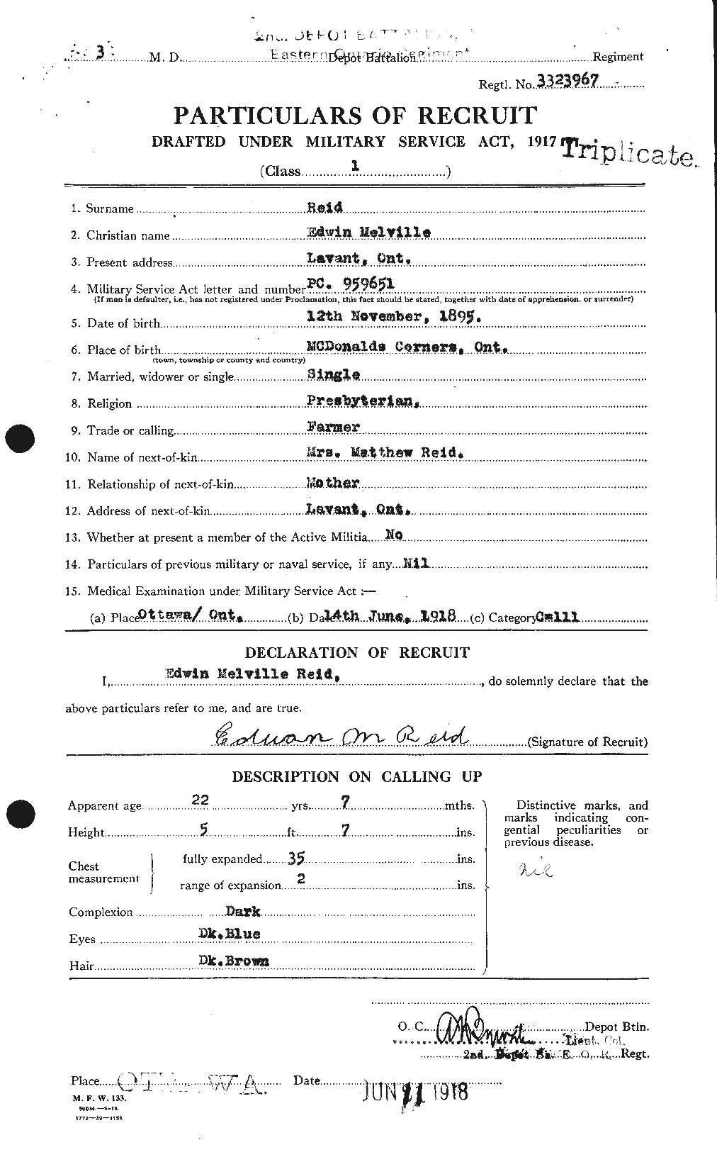 Personnel Records of the First World War - CEF 597996a