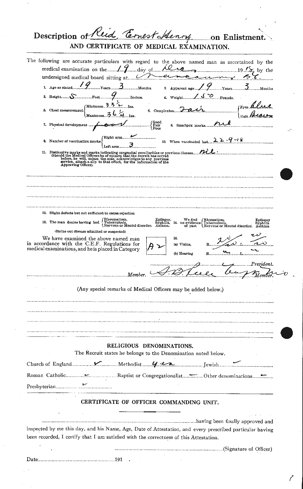 Personnel Records of the First World War - CEF 598019b