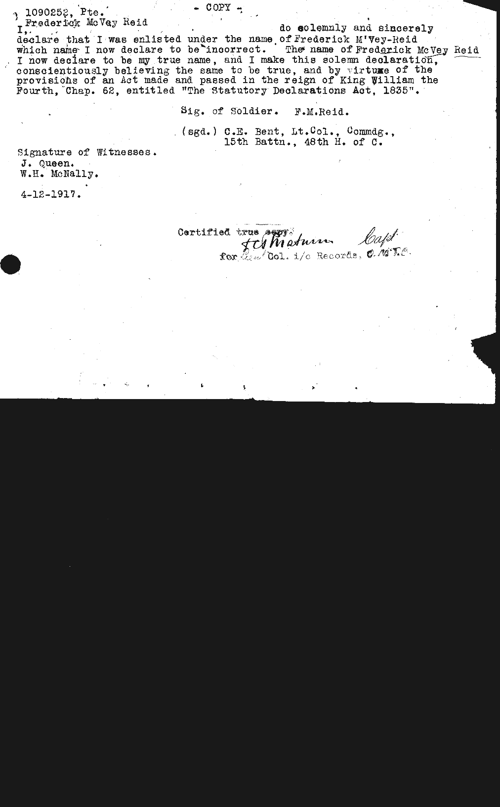 Personnel Records of the First World War - CEF 598060a