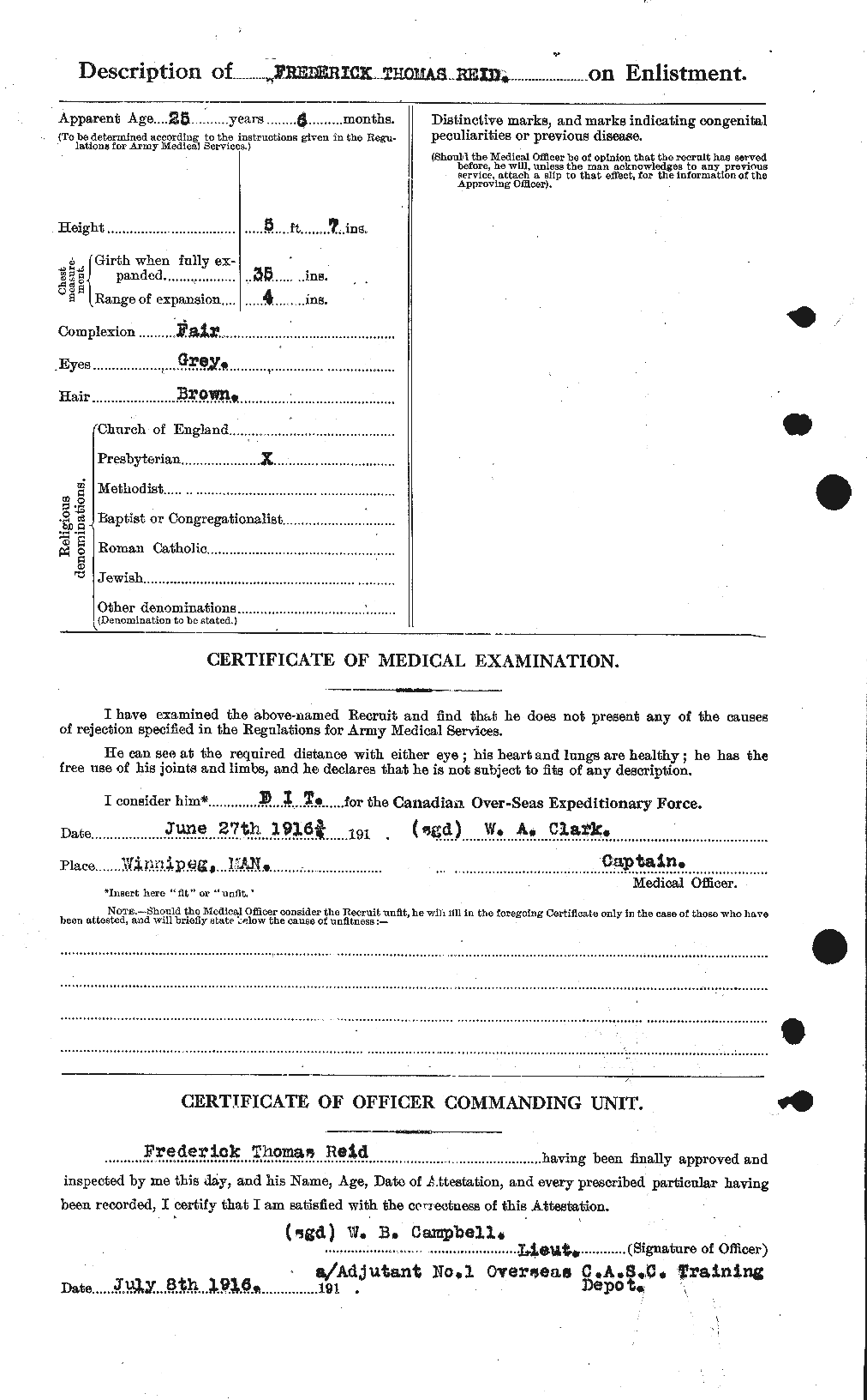 Personnel Records of the First World War - CEF 598074b