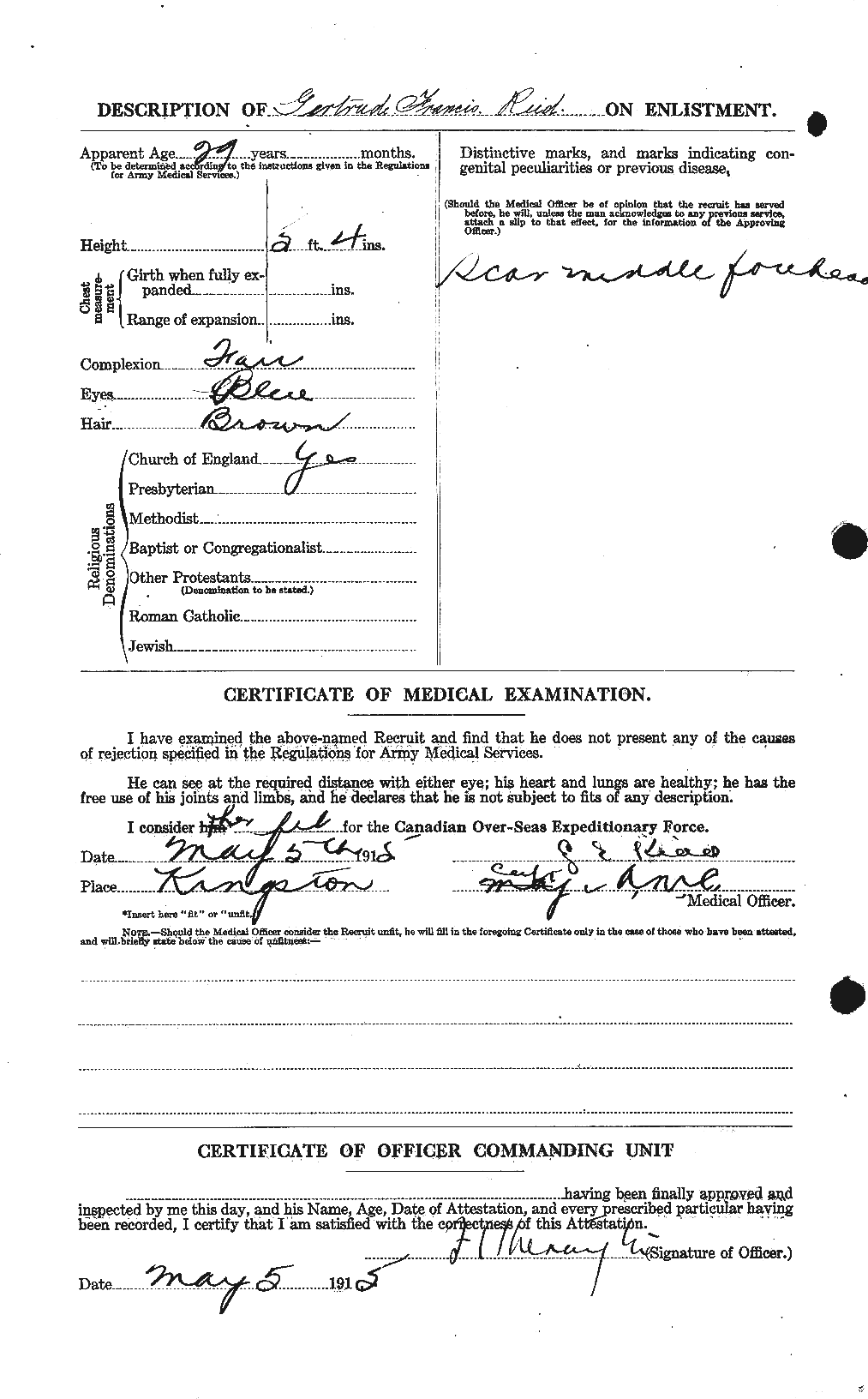 Personnel Records of the First World War - CEF 598552b
