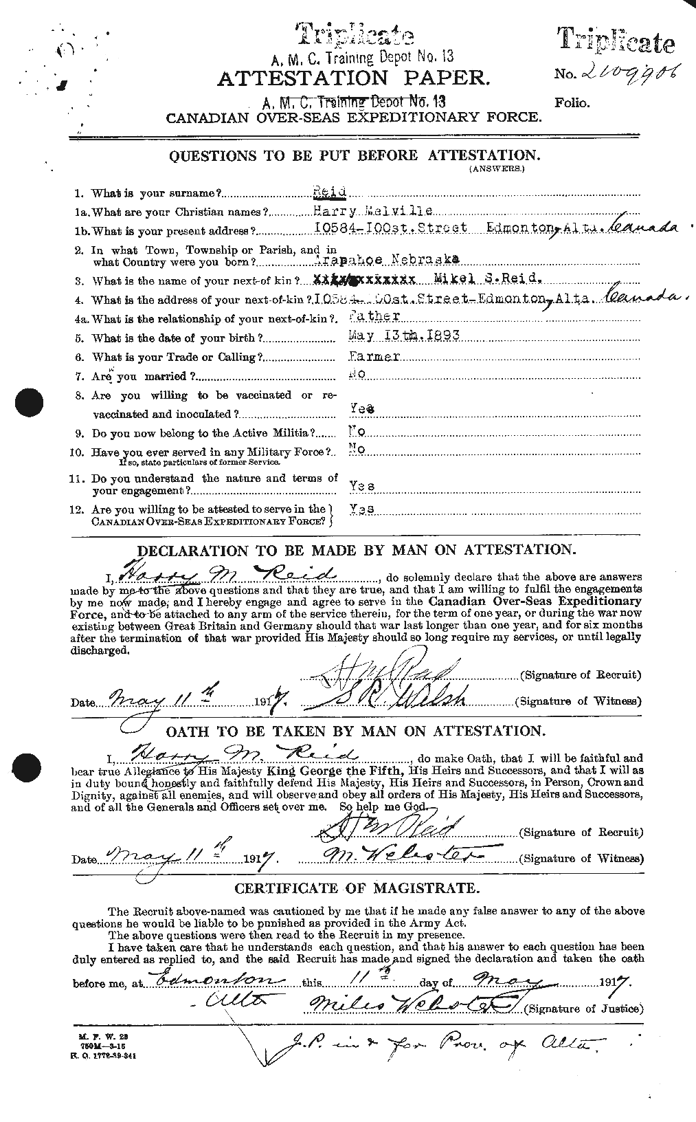 Personnel Records of the First World War - CEF 598587a