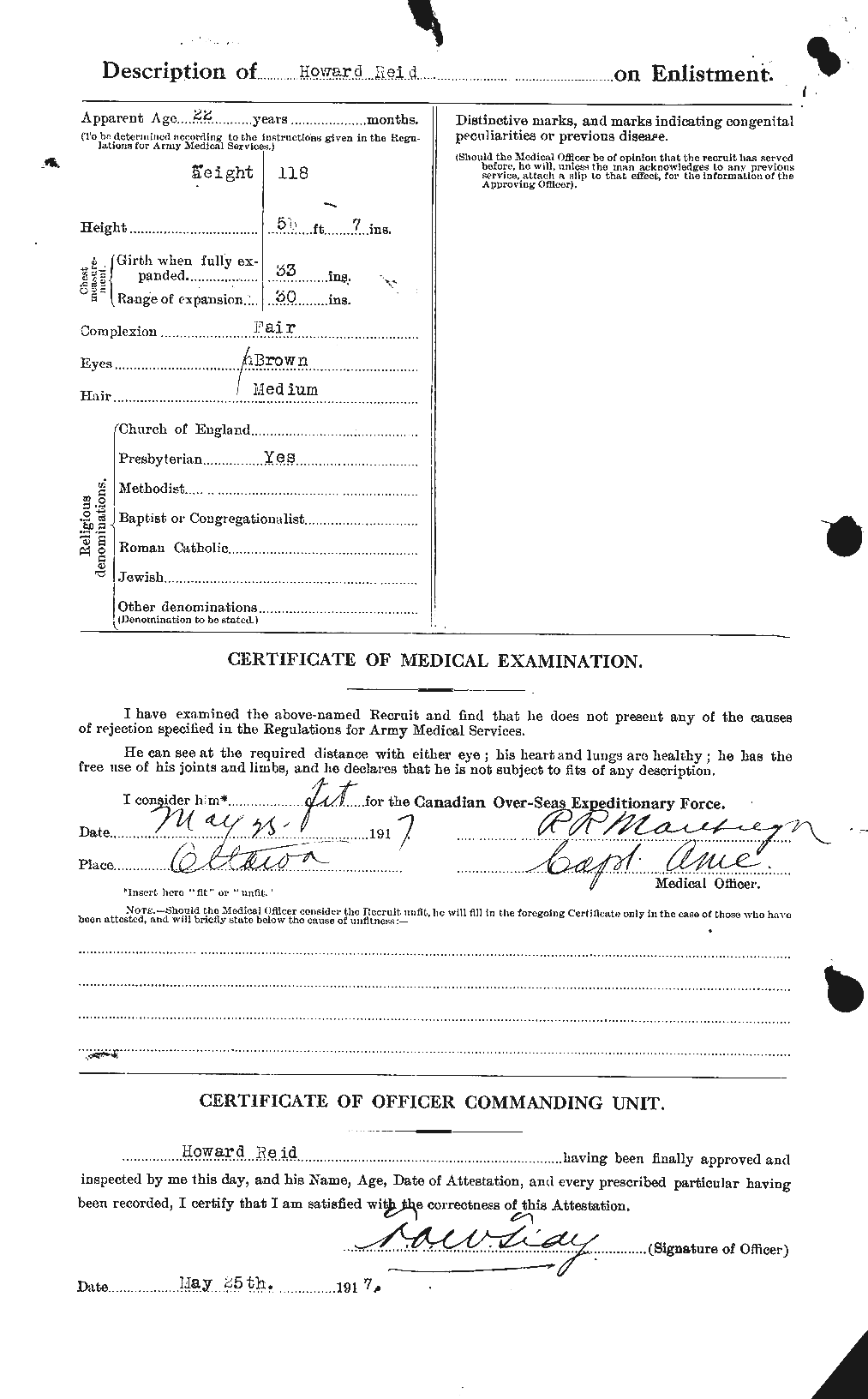 Personnel Records of the First World War - CEF 598617b
