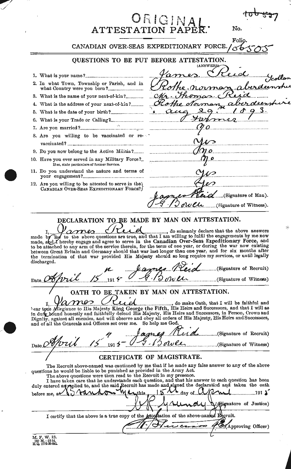 Personnel Records of the First World War - CEF 598647a