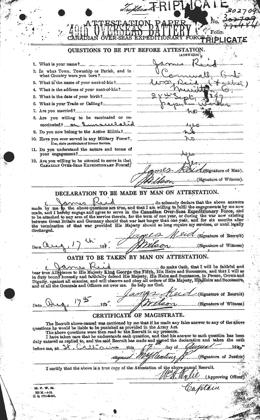 Personnel Records of the First World War - CEF 598658a
