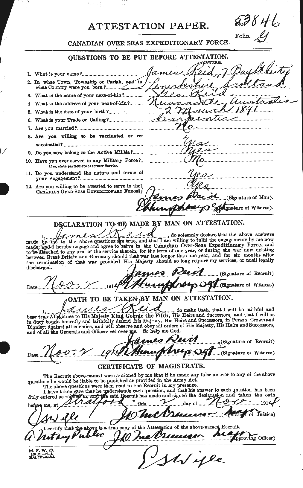 Personnel Records of the First World War - CEF 598686a