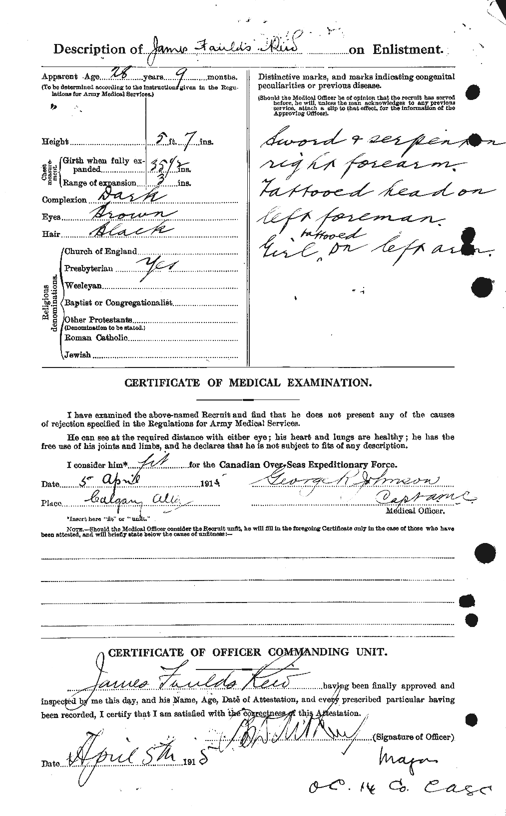 Personnel Records of the First World War - CEF 598709b