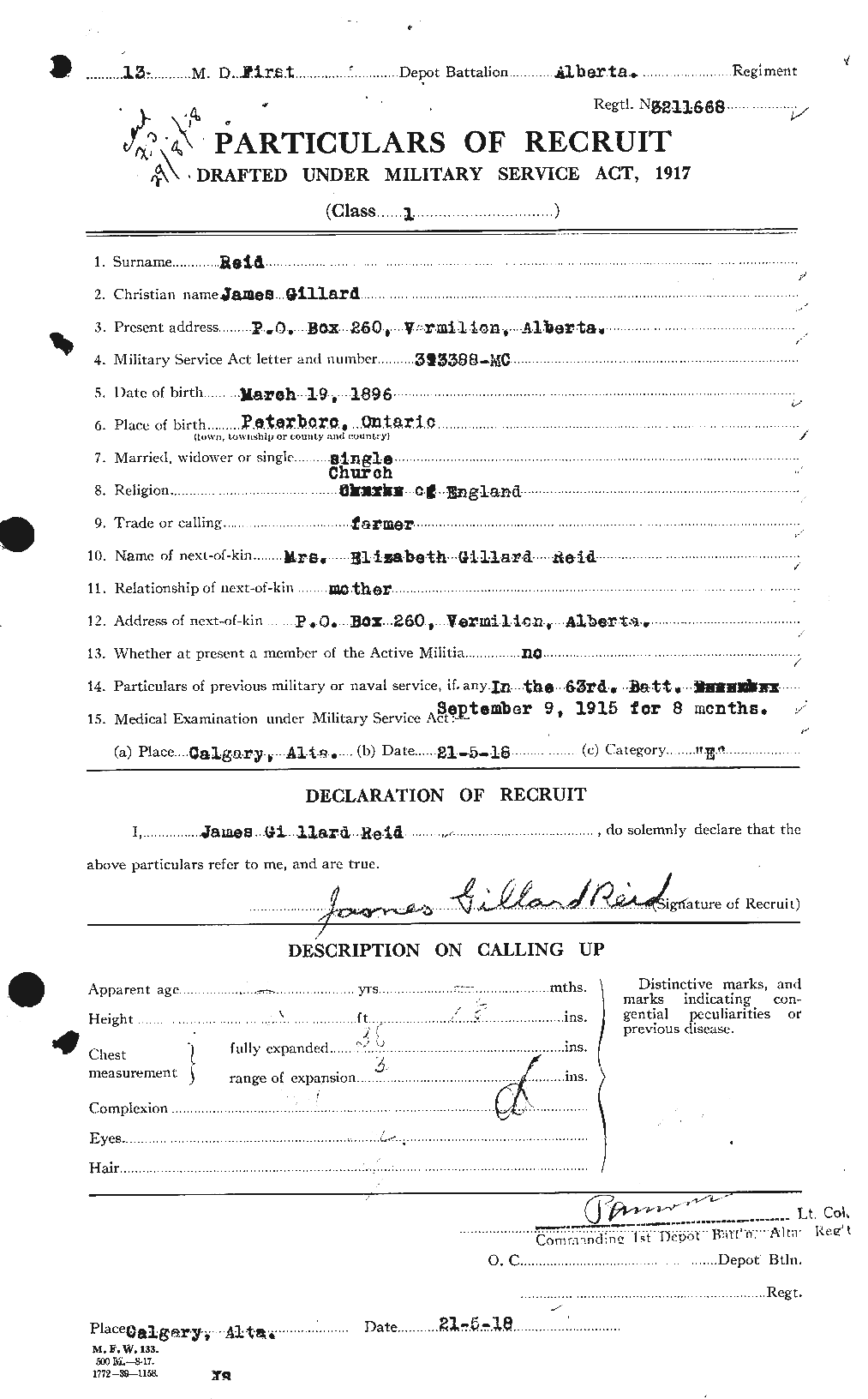 Personnel Records of the First World War - CEF 598712a