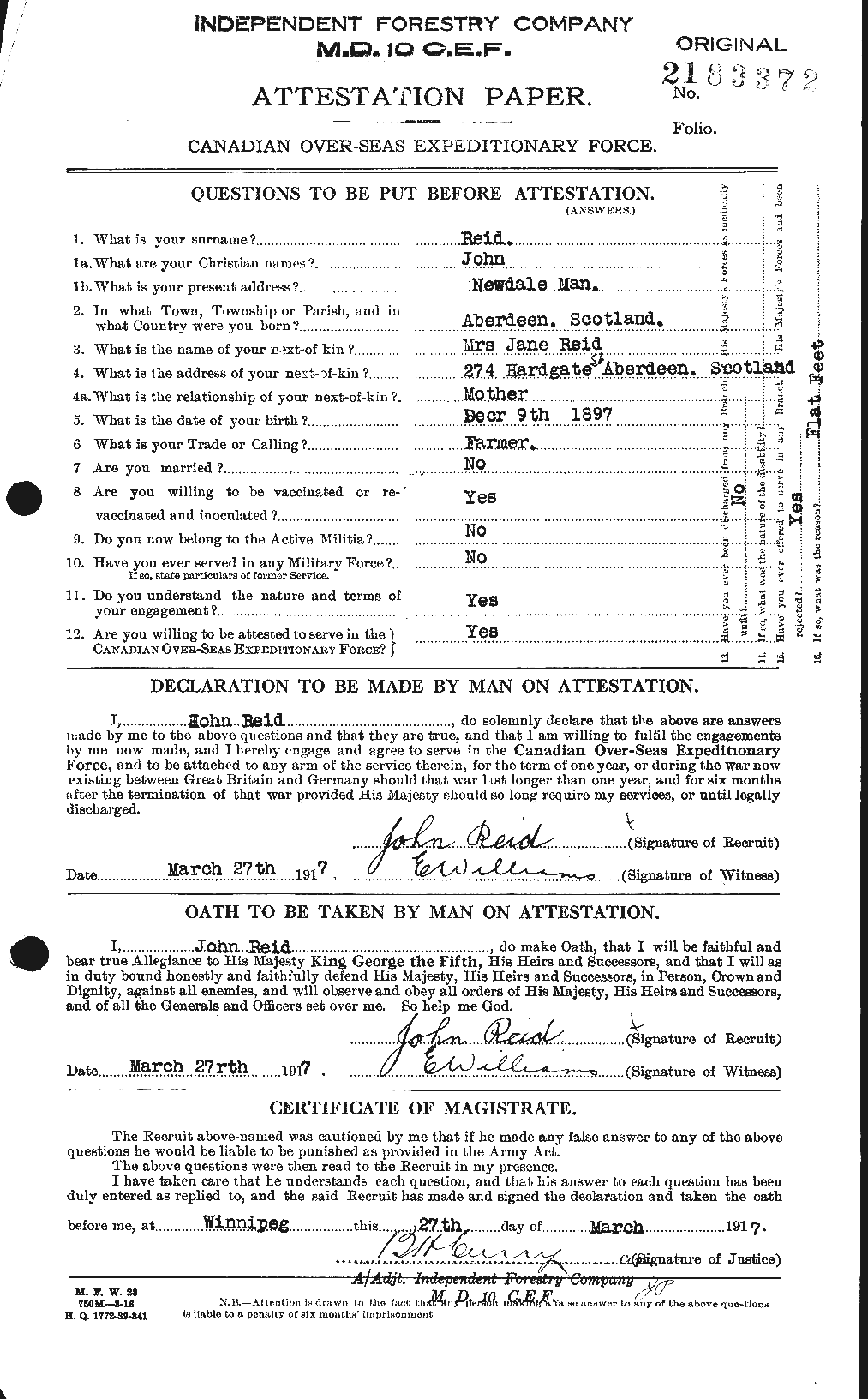 Personnel Records of the First World War - CEF 598751a