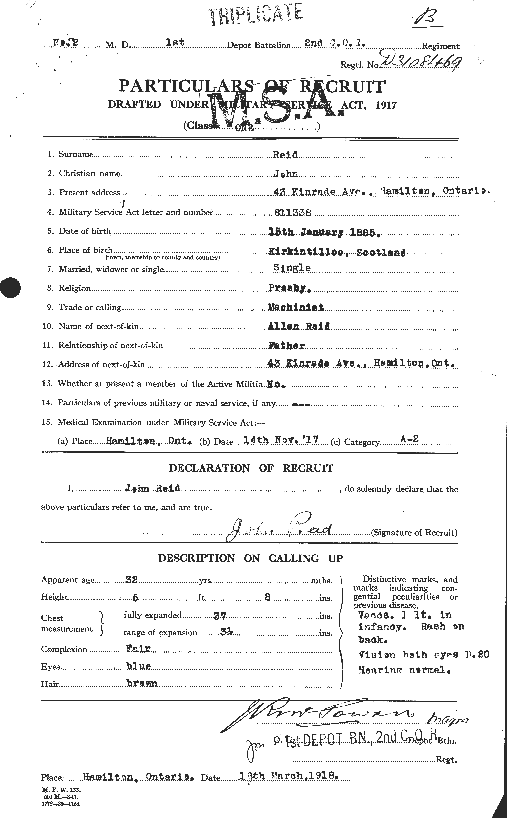 Personnel Records of the First World War - CEF 598763a