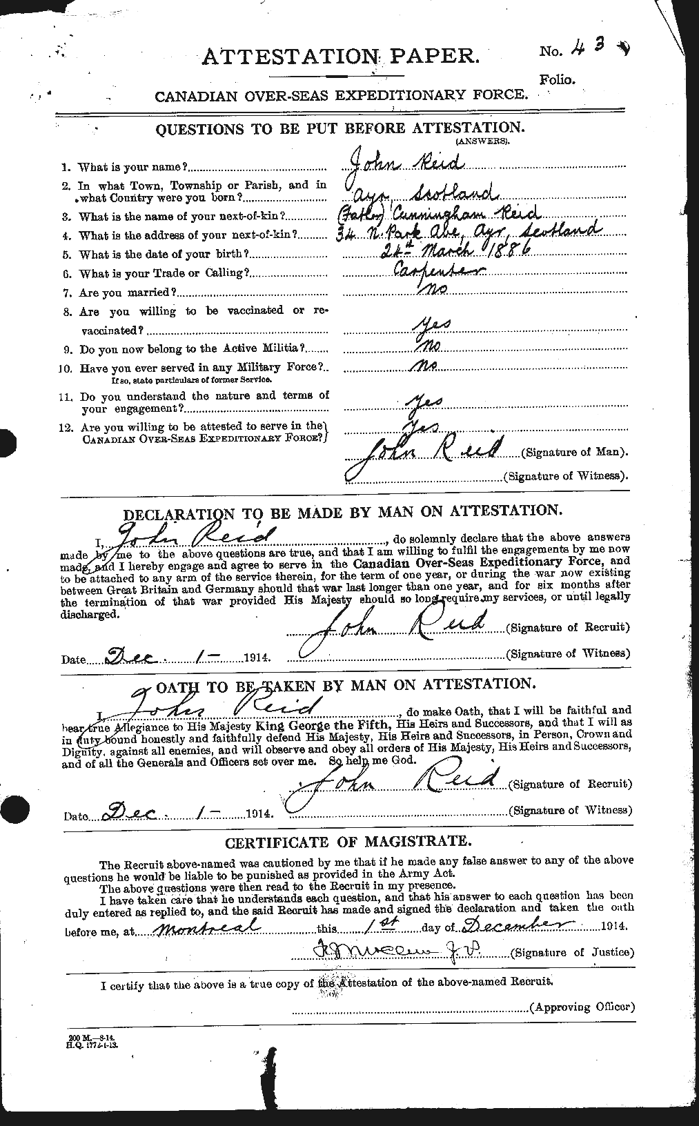 Personnel Records of the First World War - CEF 598787a