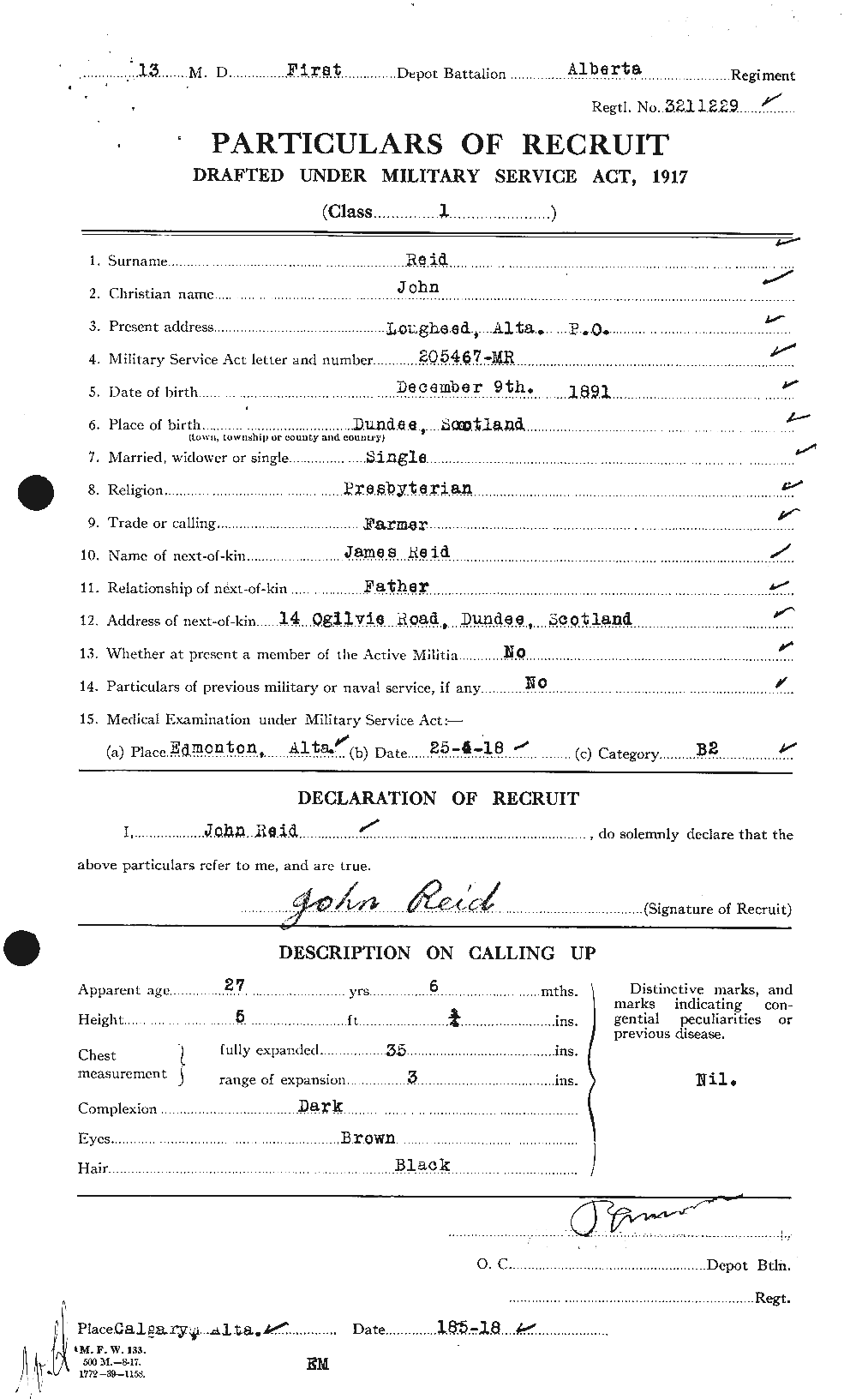 Personnel Records of the First World War - CEF 598797a