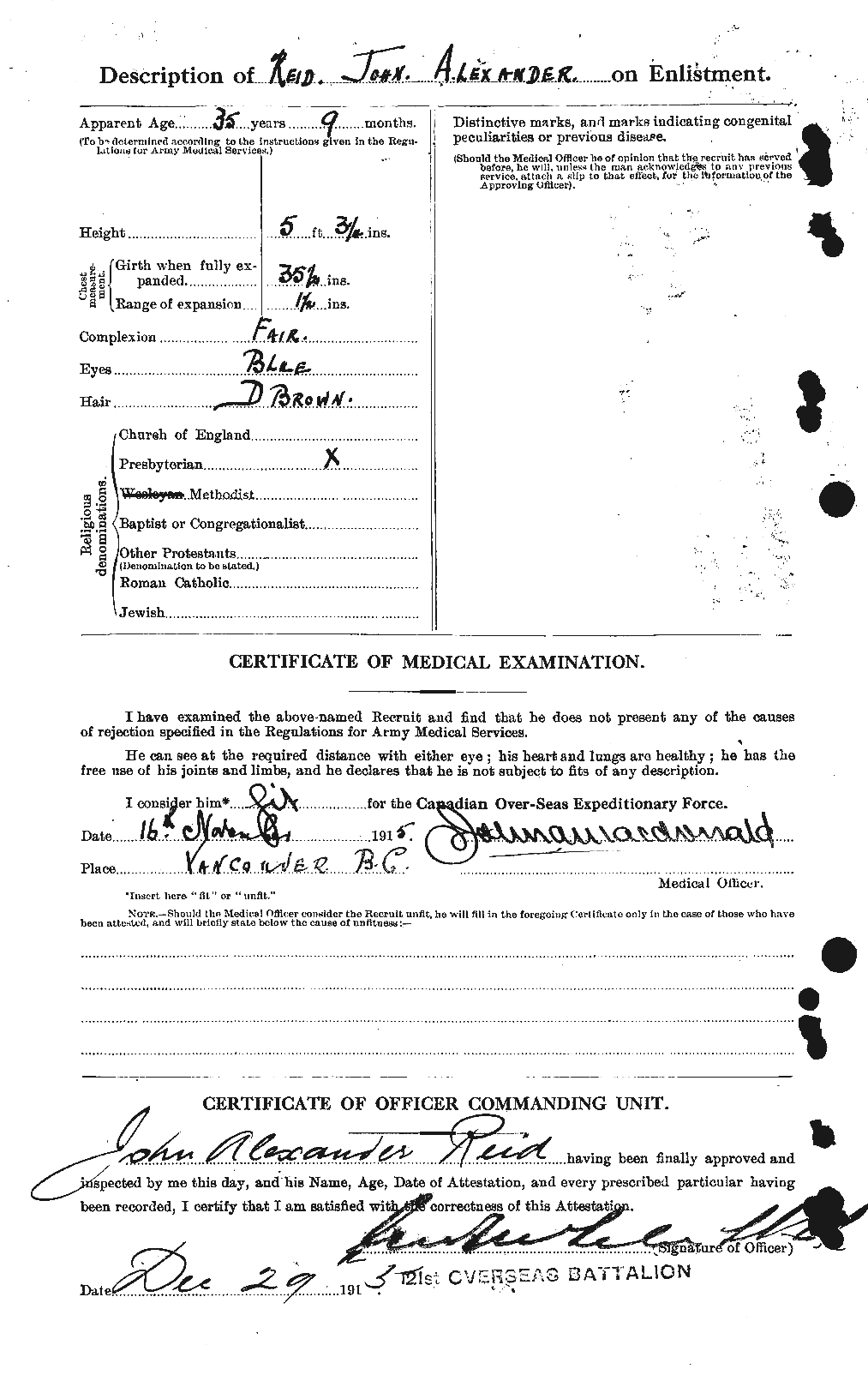 Personnel Records of the First World War - CEF 598819b