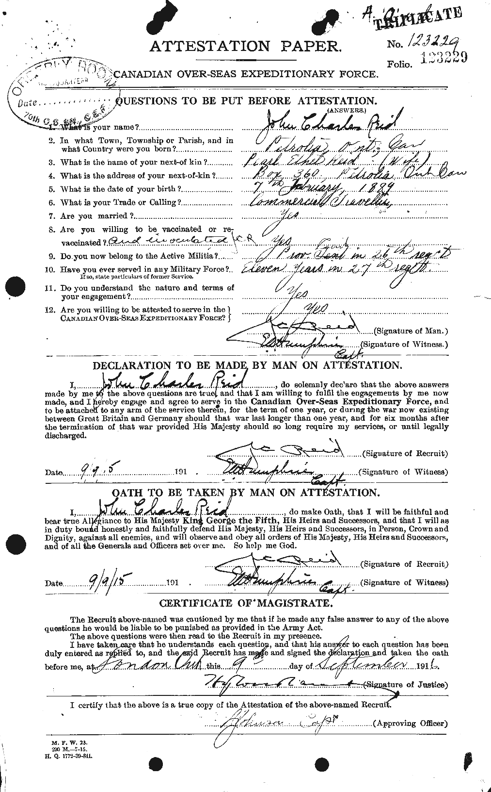Personnel Records of the First World War - CEF 598824a