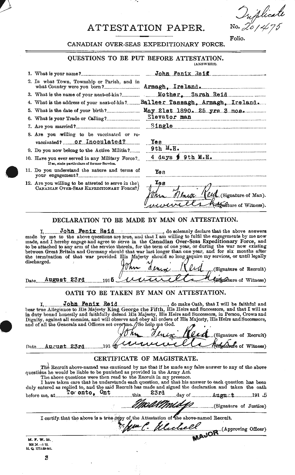 Personnel Records of the First World War - CEF 598837a