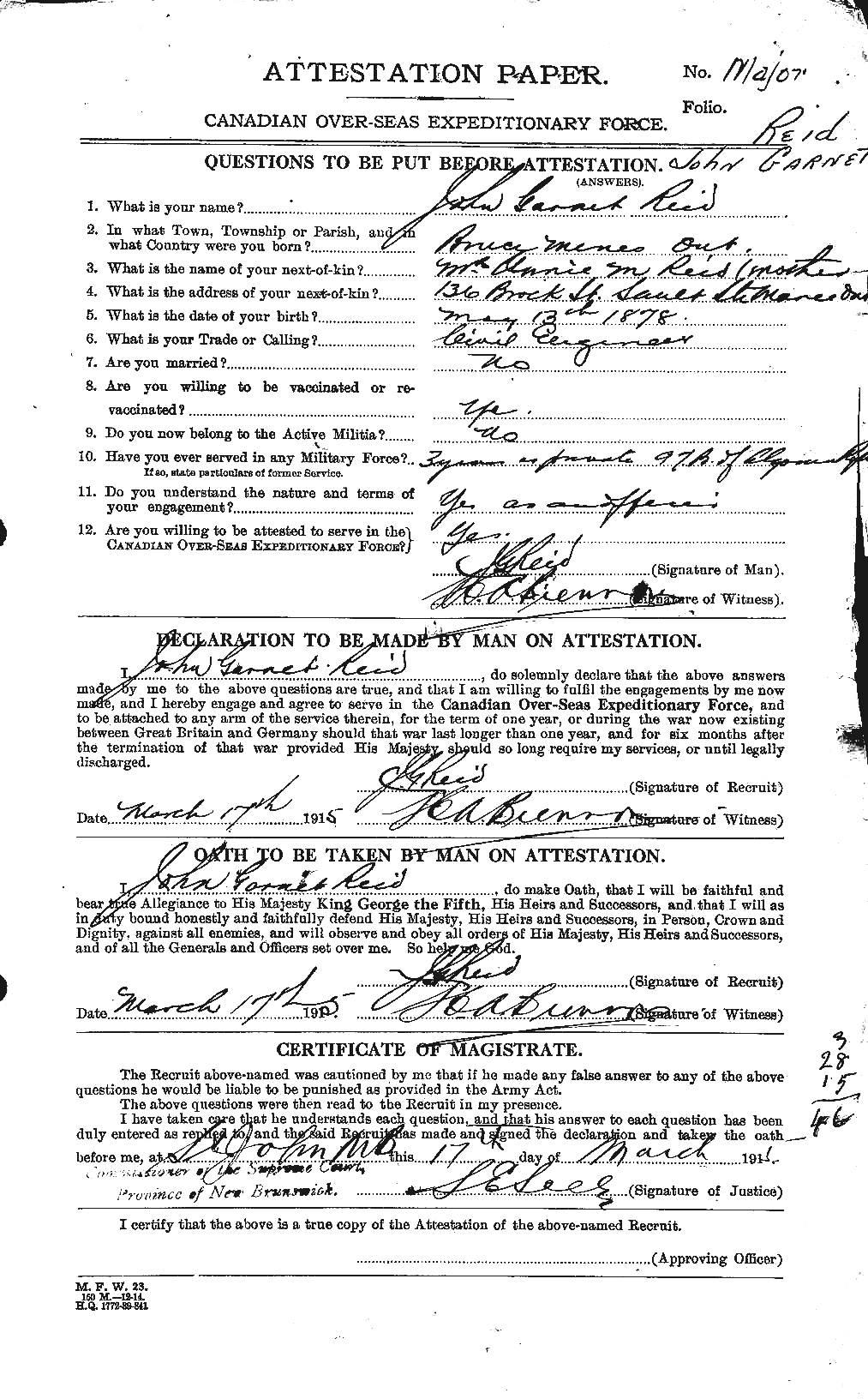 Personnel Records of the First World War - CEF 598841a