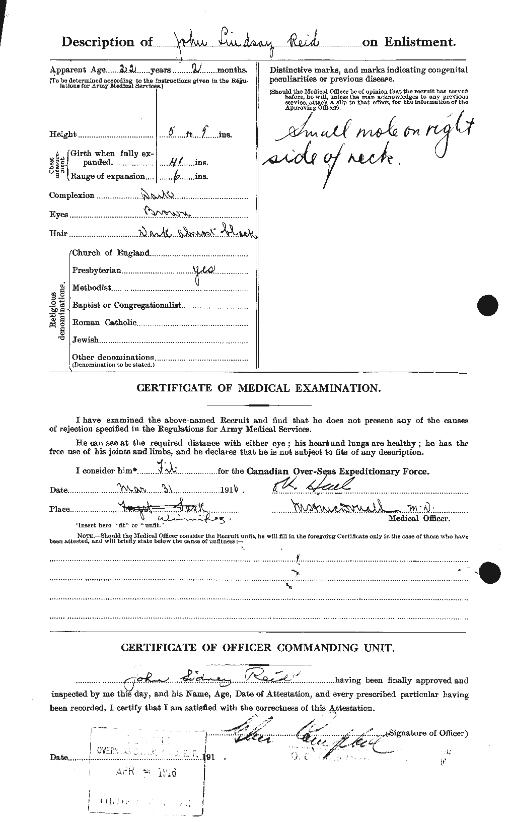 Personnel Records of the First World War - CEF 598853b