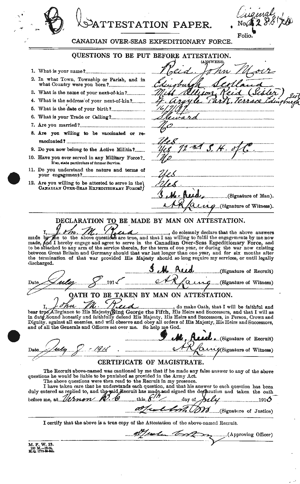 Personnel Records of the First World War - CEF 598858a