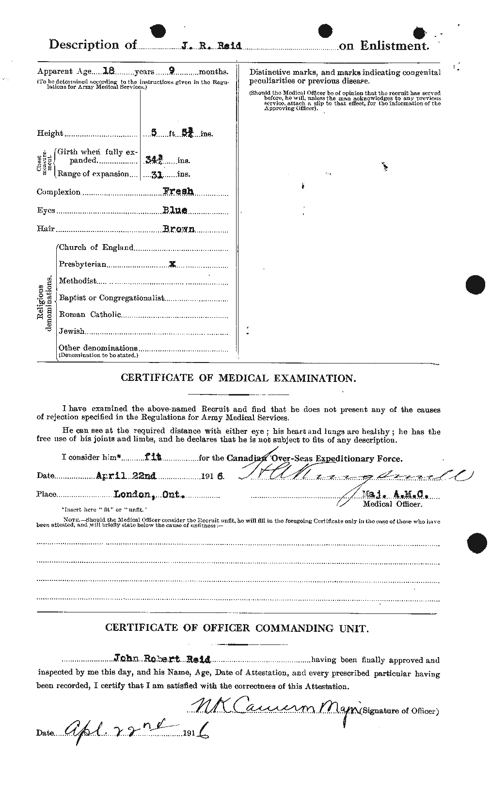 Personnel Records of the First World War - CEF 598864b