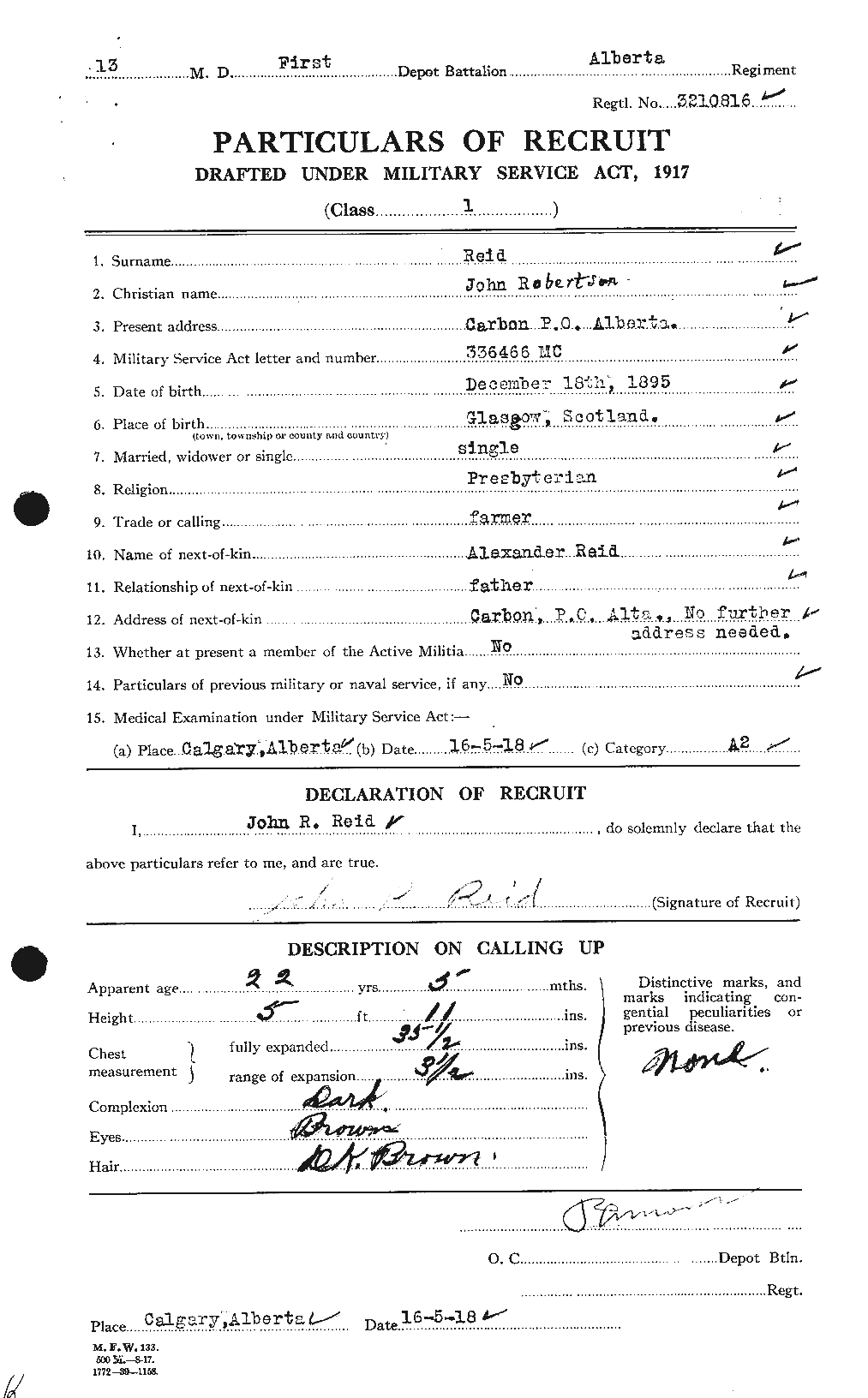 Personnel Records of the First World War - CEF 598865a