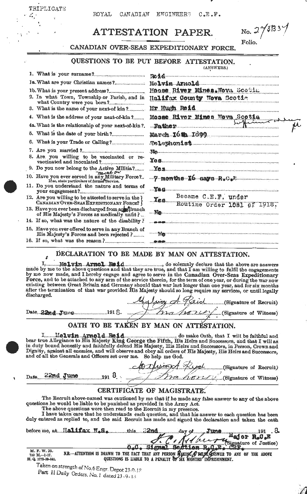 Personnel Records of the First World War - CEF 598951a