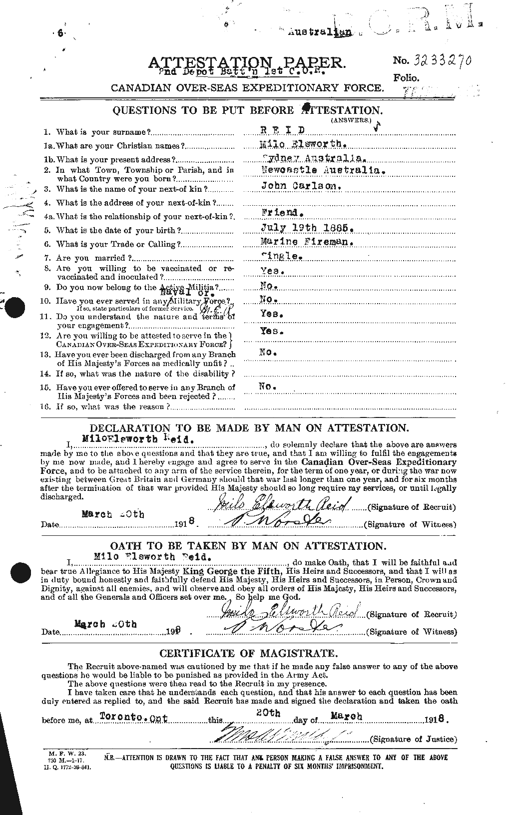 Personnel Records of the First World War - CEF 598956a