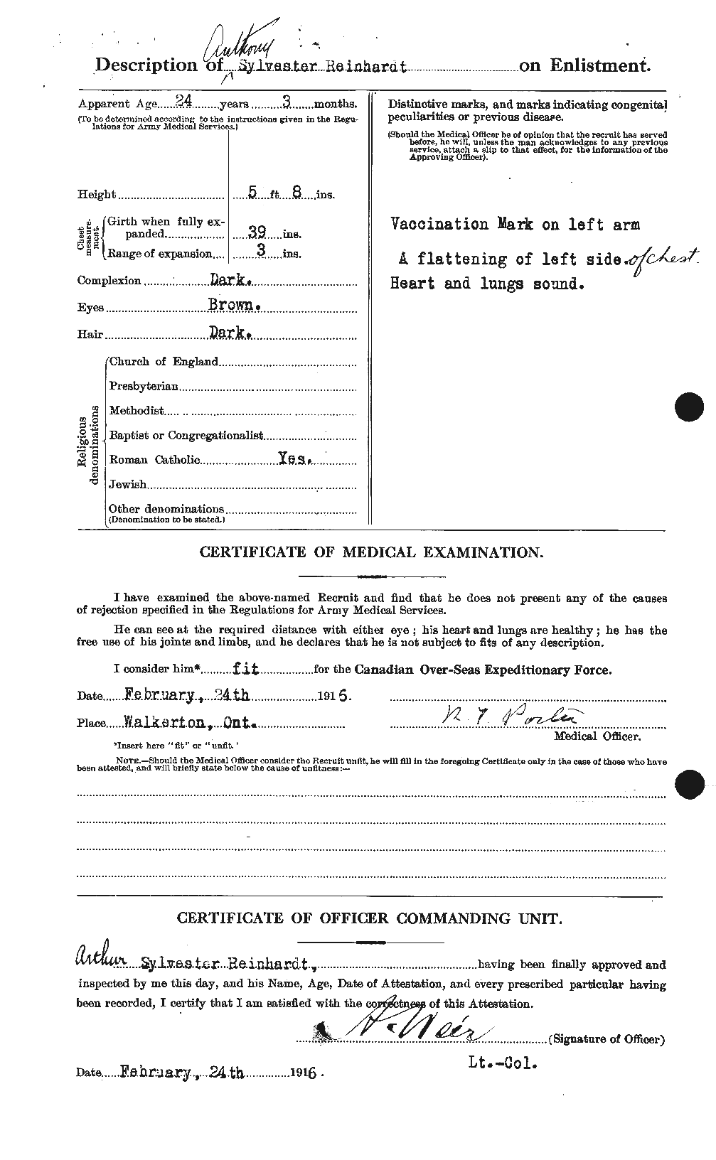 Dossiers du Personnel de la Première Guerre mondiale - CEC 599367b