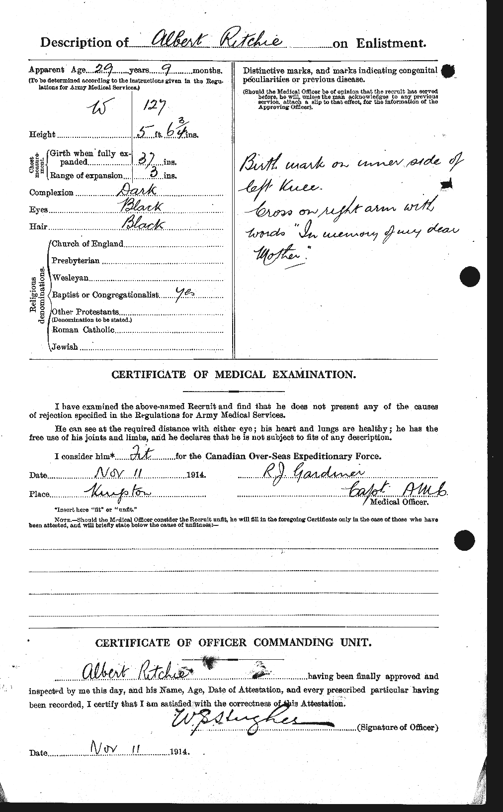 Personnel Records of the First World War - CEF 601412b
