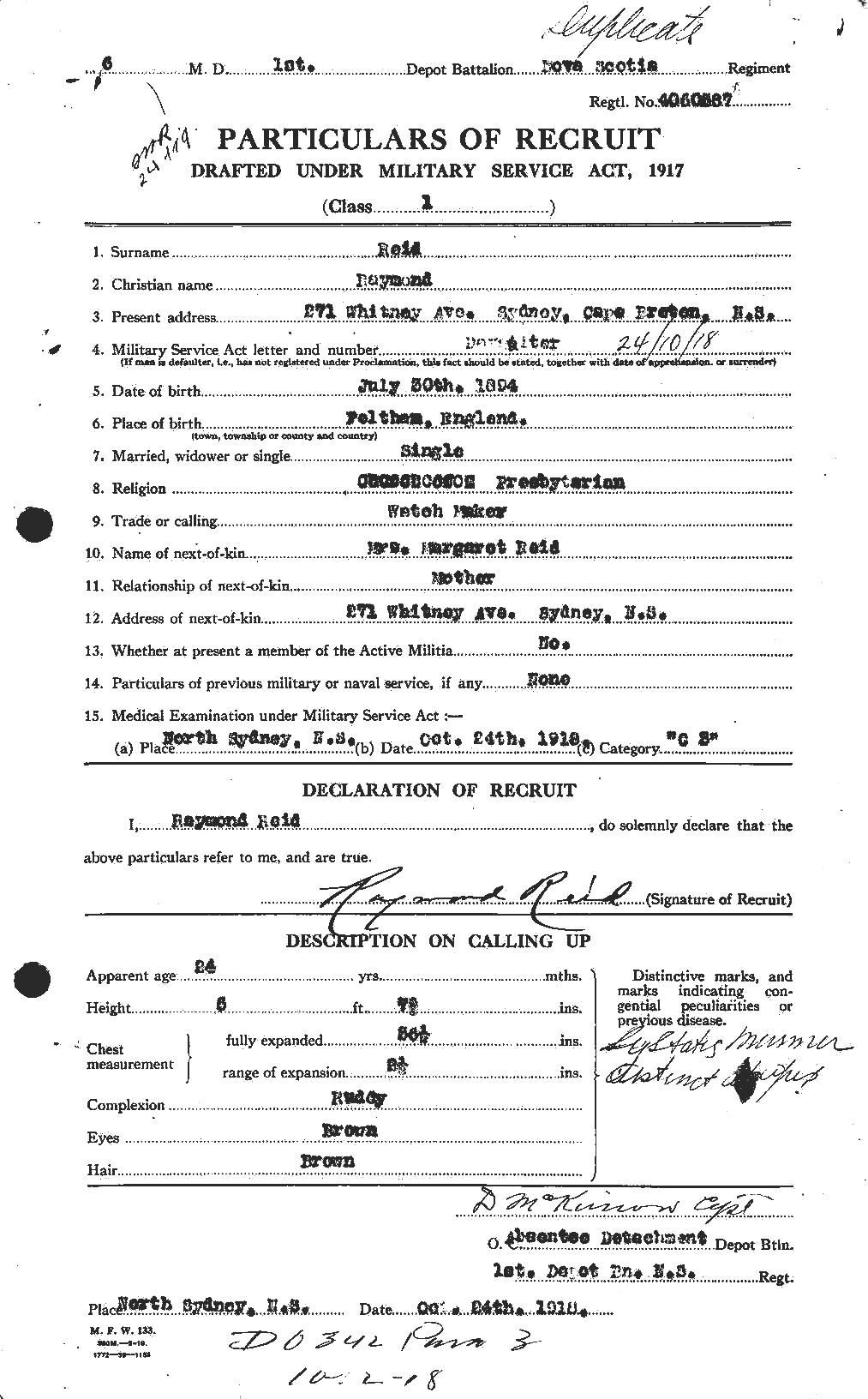 Personnel Records of the First World War - CEF 601853a