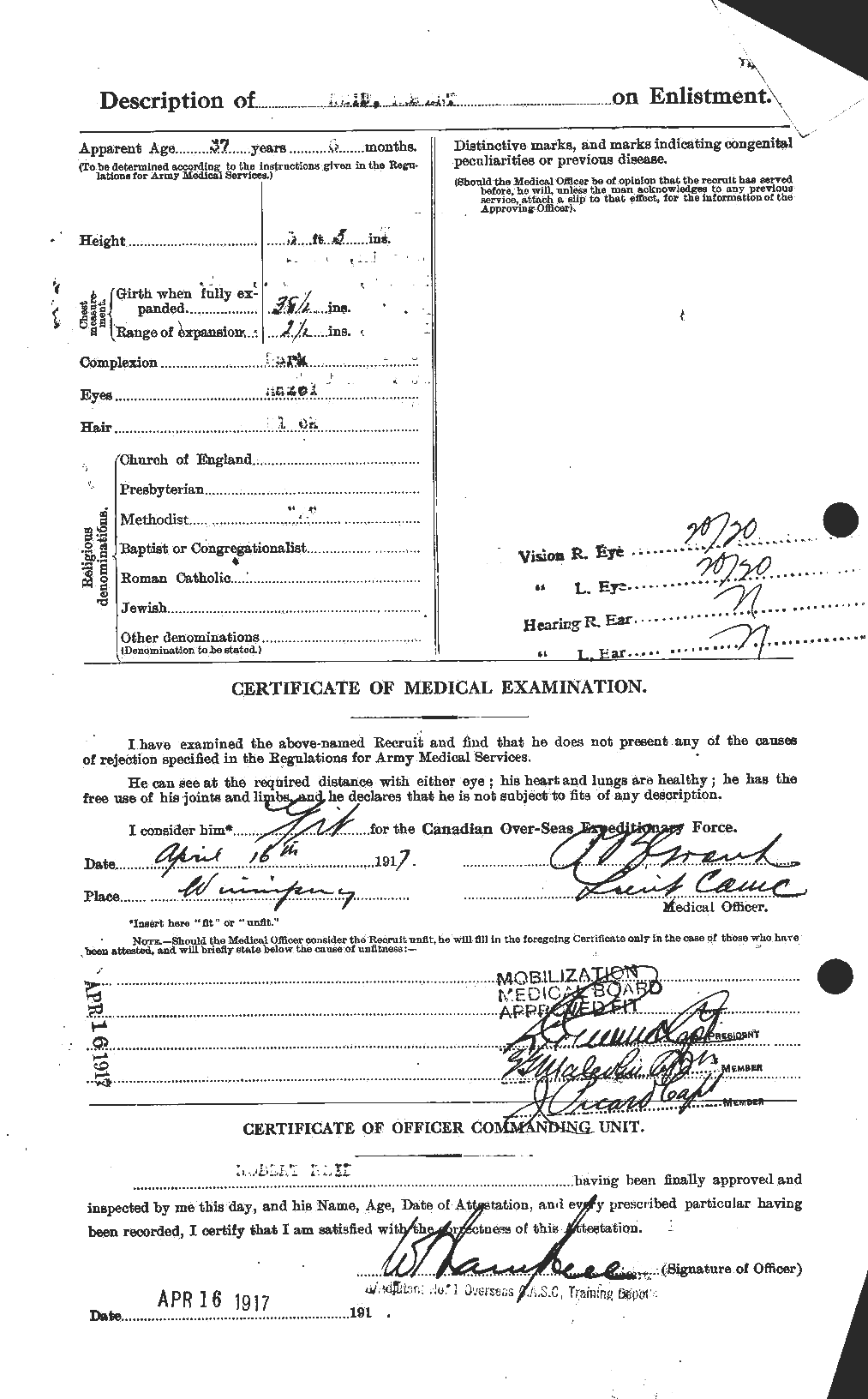 Personnel Records of the First World War - CEF 601878b