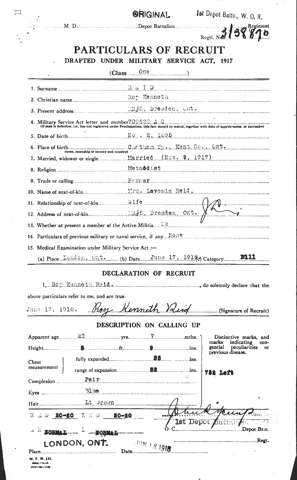 Personnel Records of the First World War - CEF 601938a