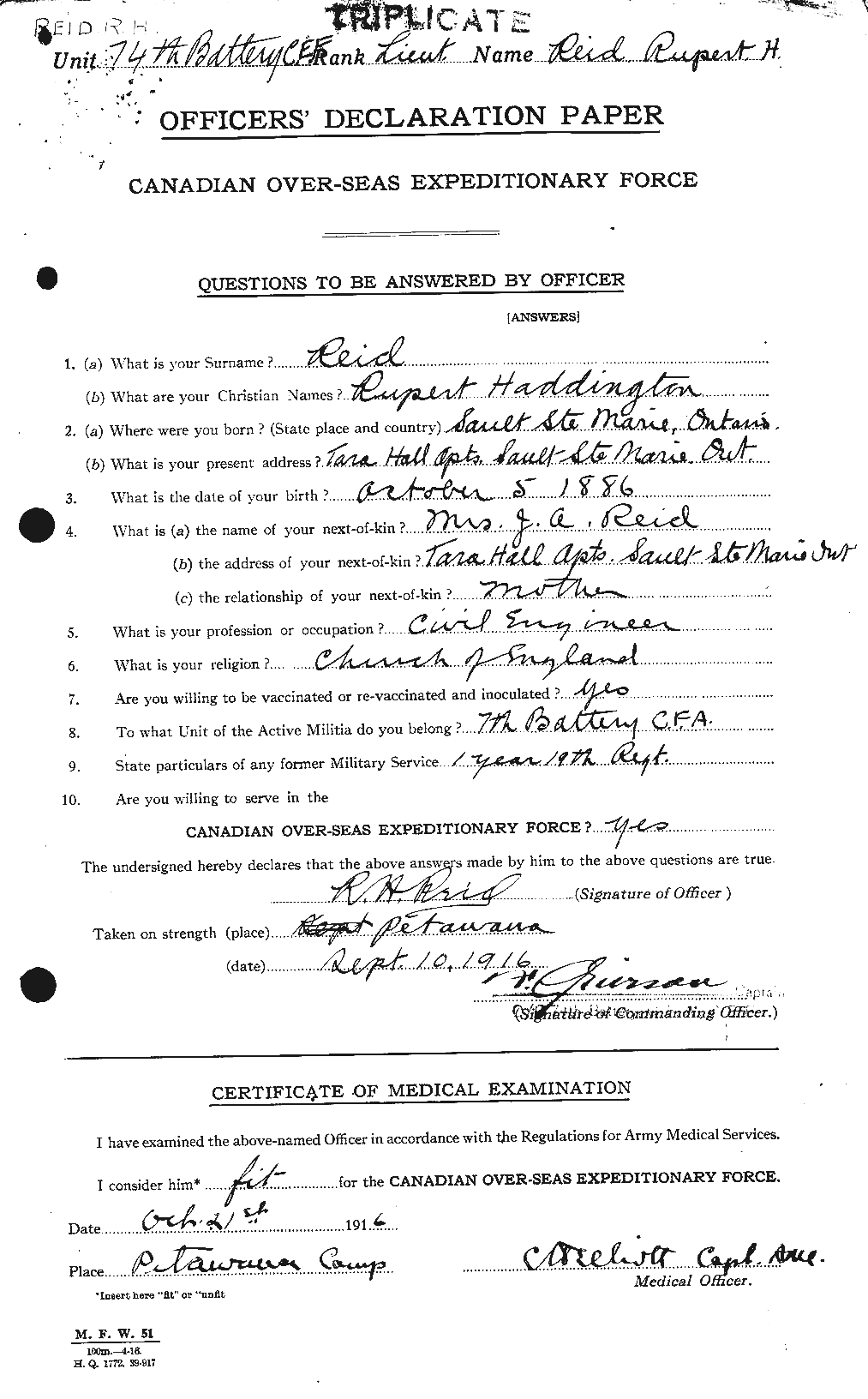 Personnel Records of the First World War - CEF 601941a