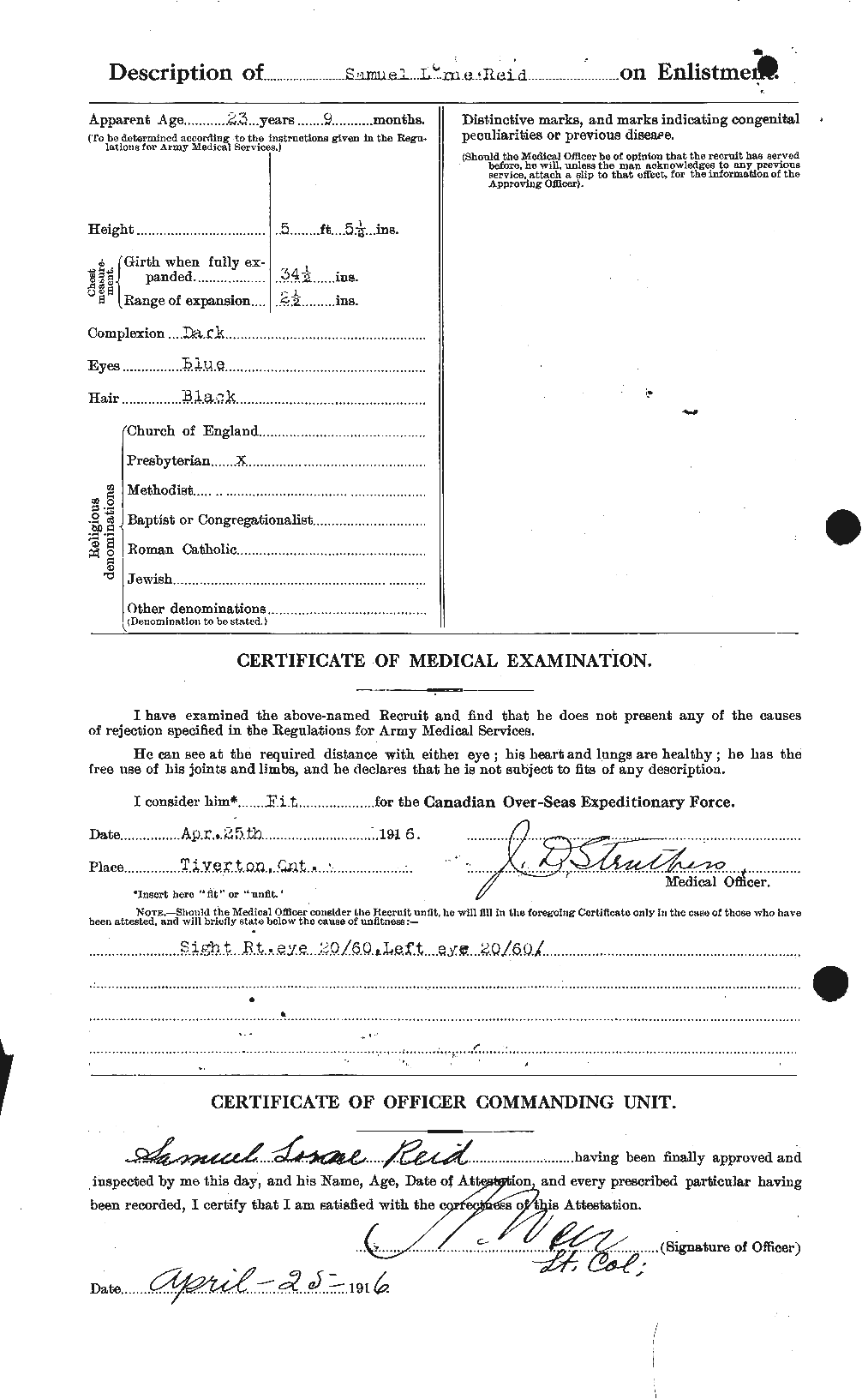 Personnel Records of the First World War - CEF 601951b