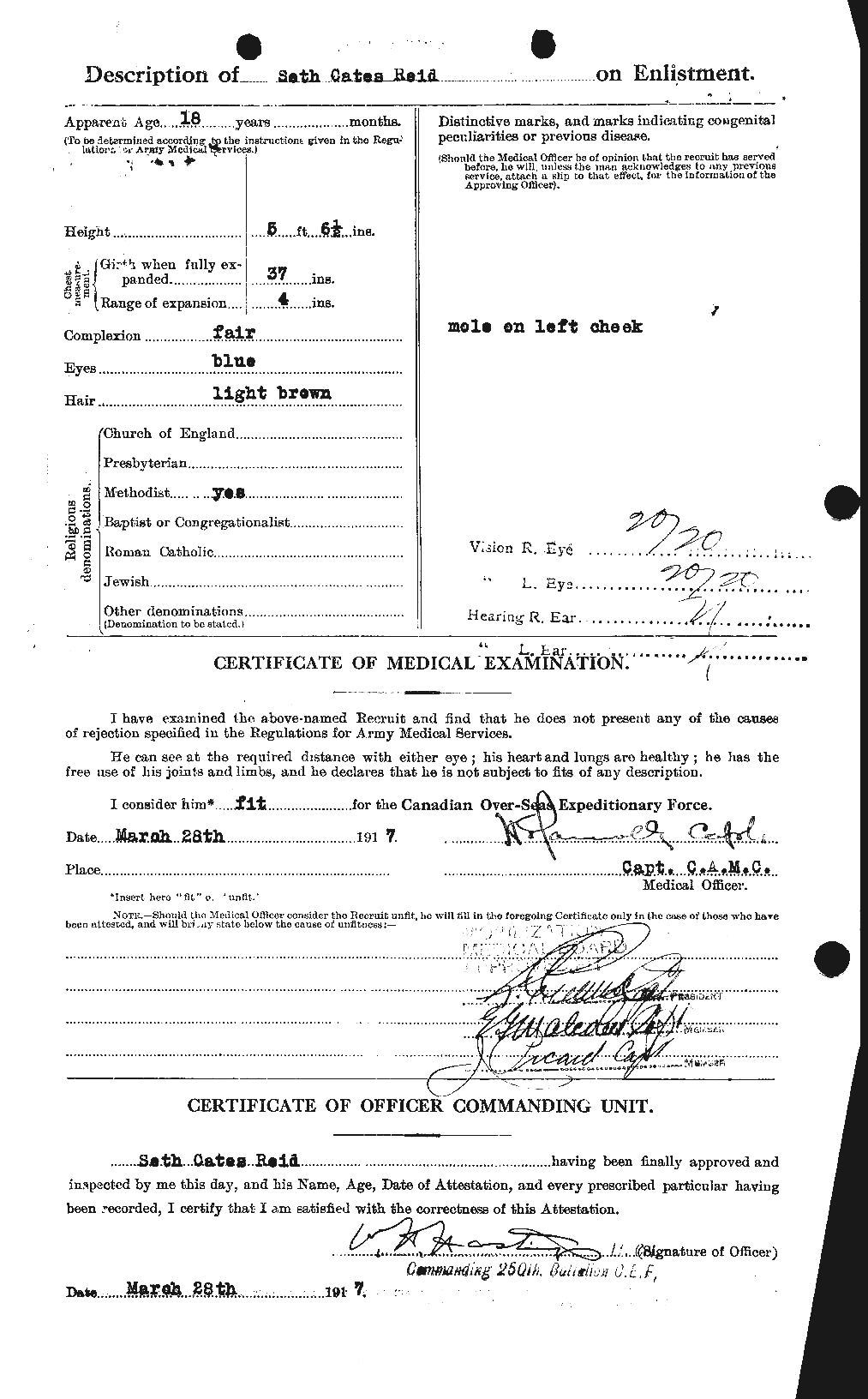 Personnel Records of the First World War - CEF 601957b