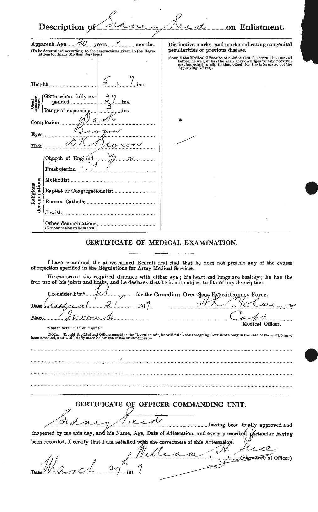 Personnel Records of the First World War - CEF 601958b