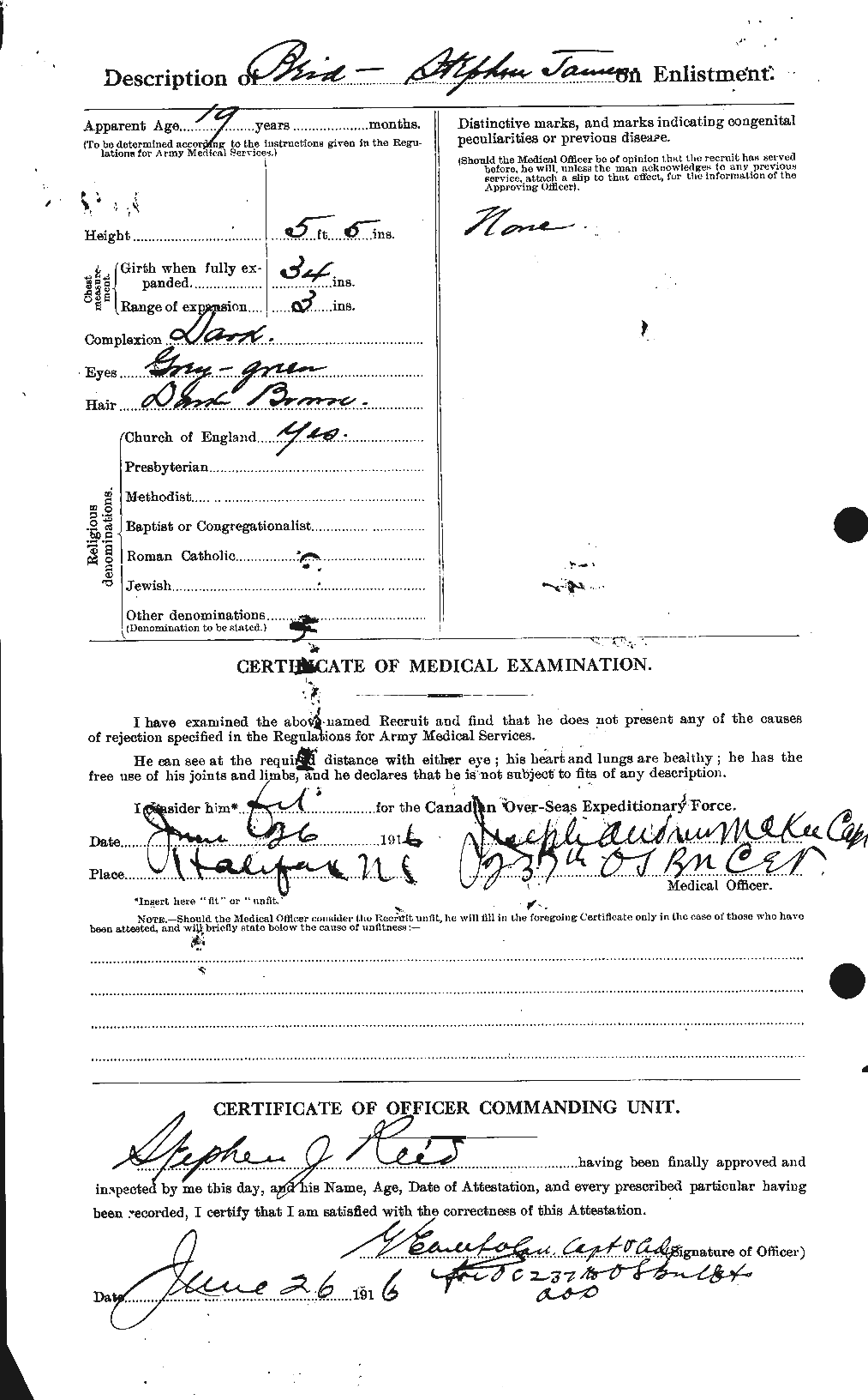 Personnel Records of the First World War - CEF 601973b