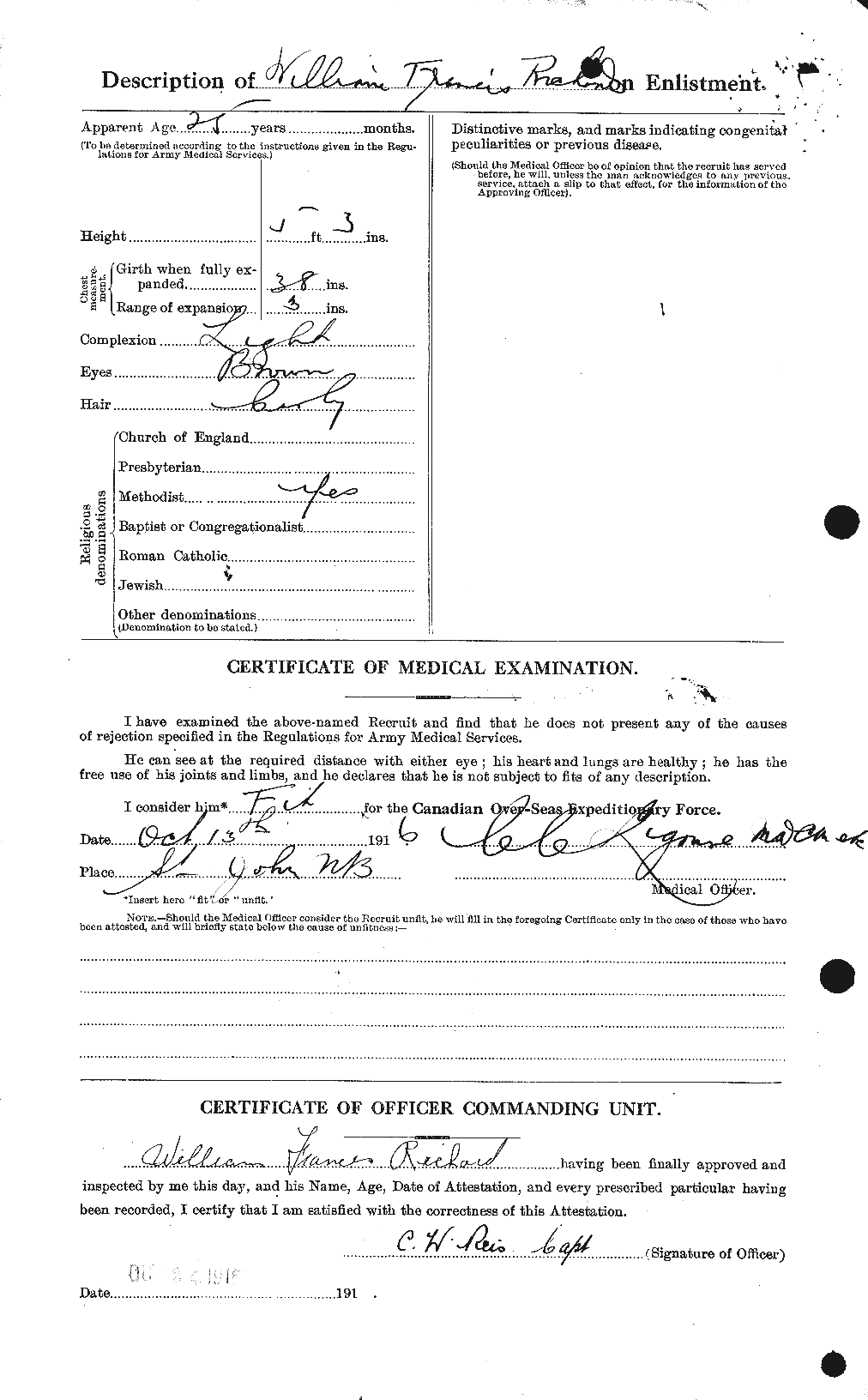 Personnel Records of the First World War - CEF 603437b