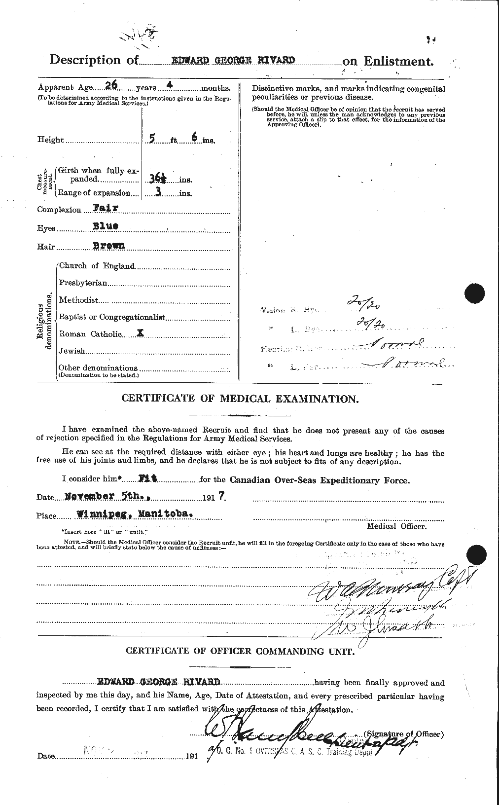 Personnel Records of the First World War - CEF 603989b
