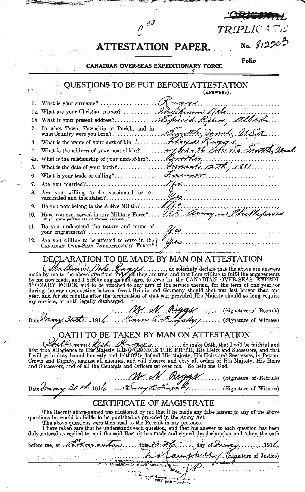 Personnel Records of the First World War - CEF 604524a