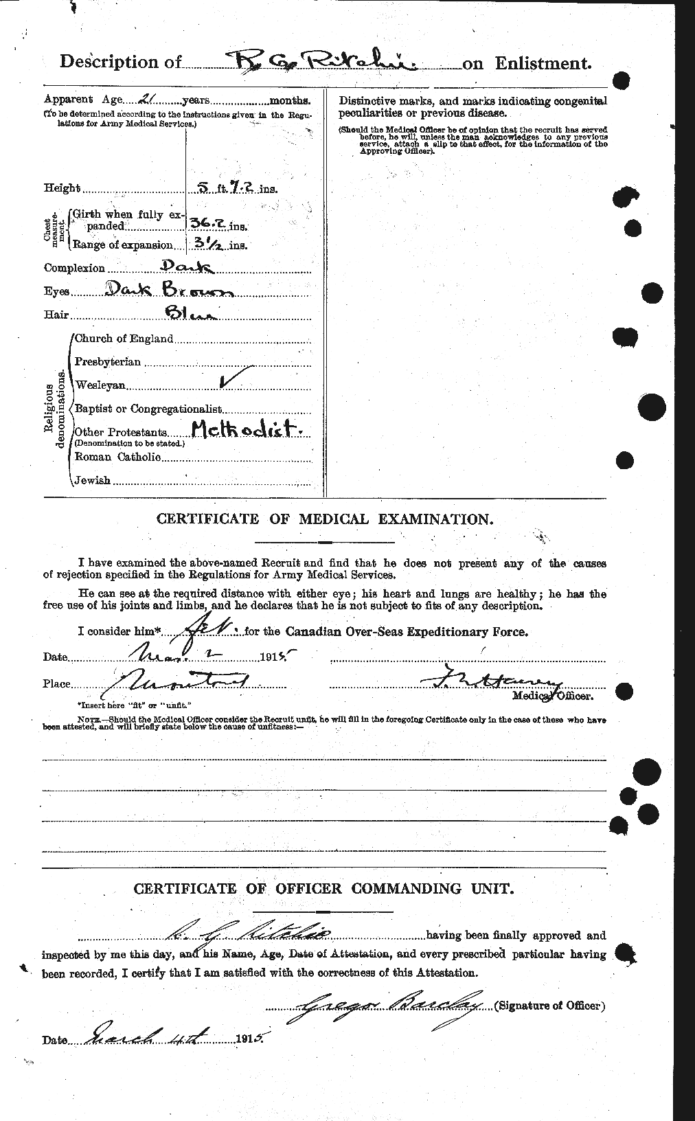 Personnel Records of the First World War - CEF 605377b