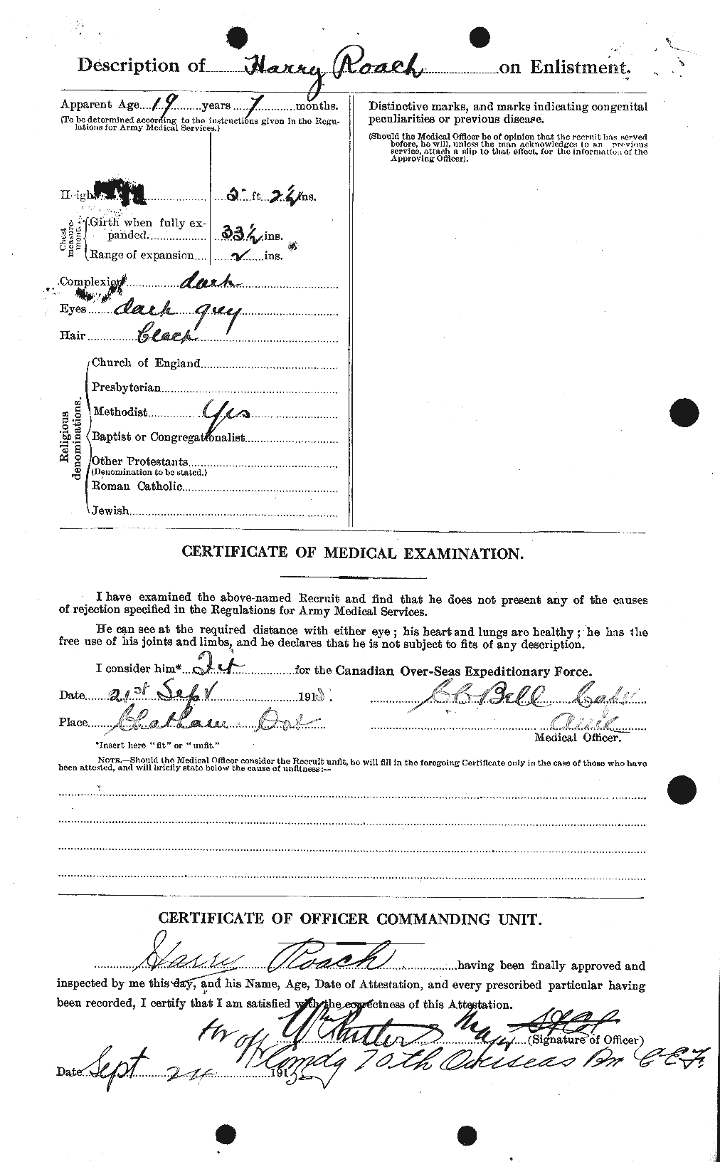 Personnel Records of the First World War - CEF 608372b