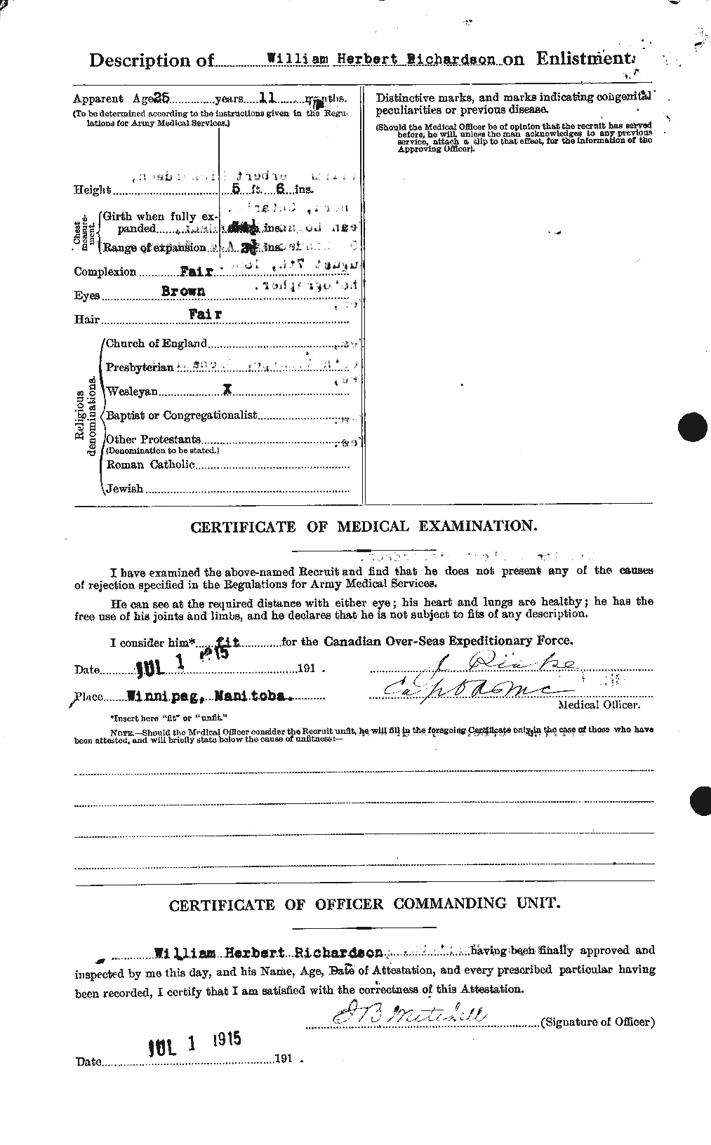 Personnel Records of the First World War - CEF 608581b