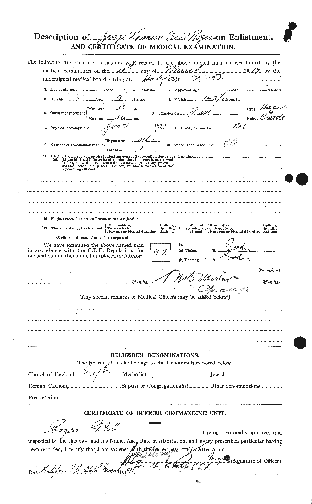 Personnel Records of the First World War - CEF 611097b