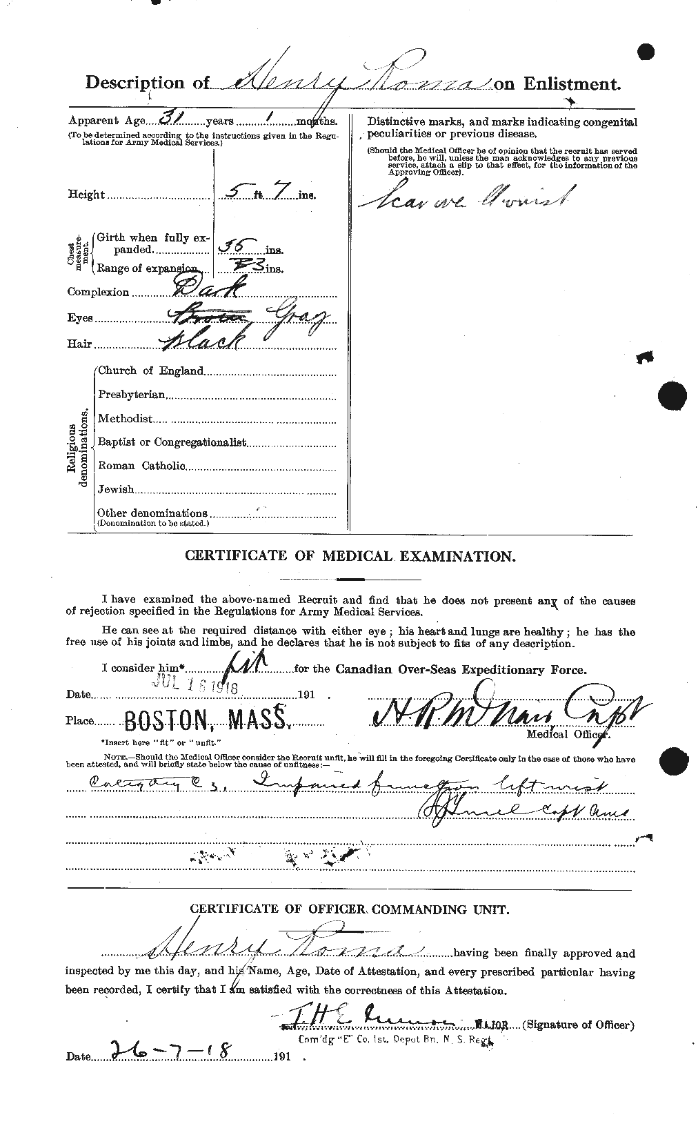 Personnel Records of the First World War - CEF 613515b