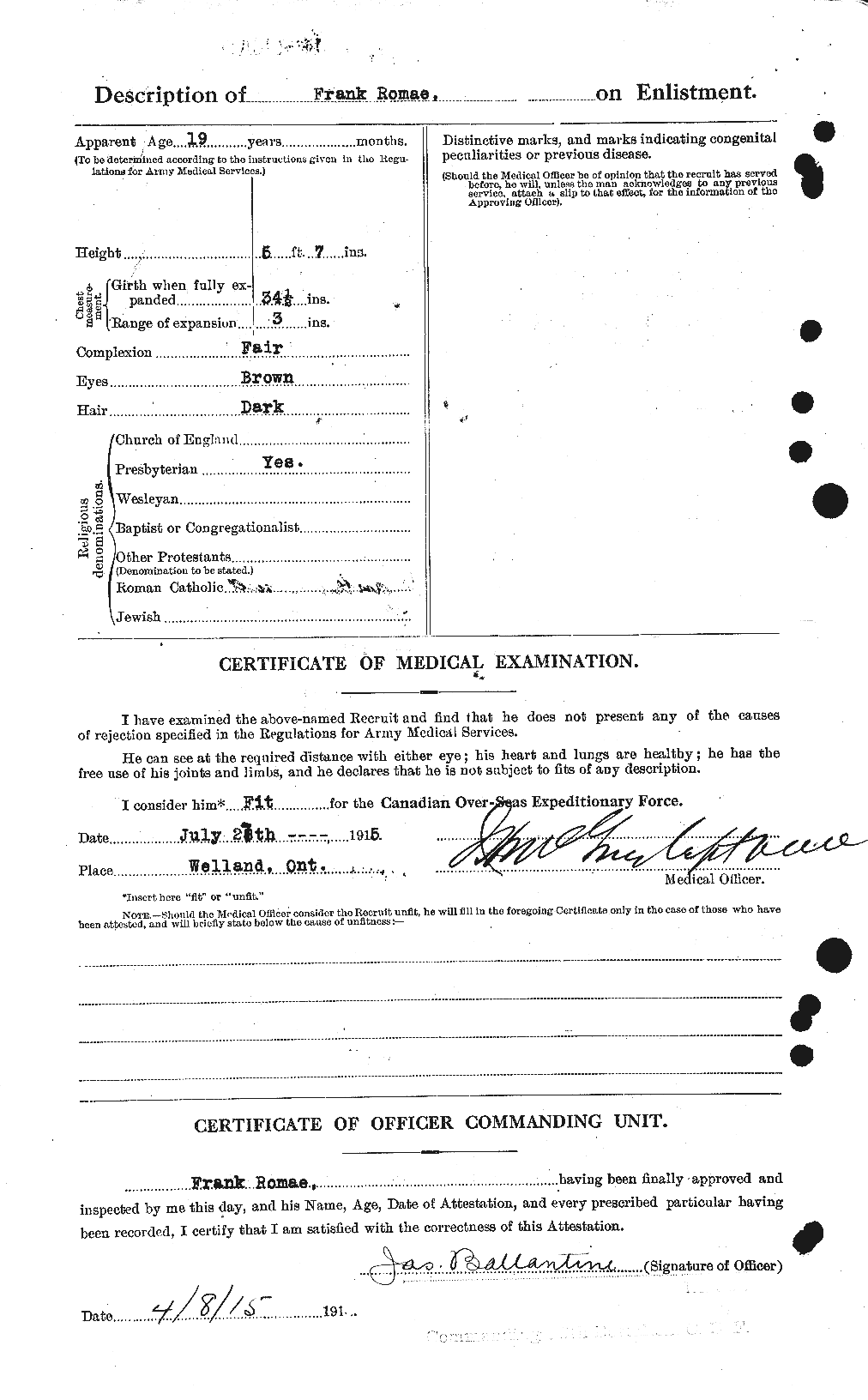 Personnel Records of the First World War - CEF 613606b
