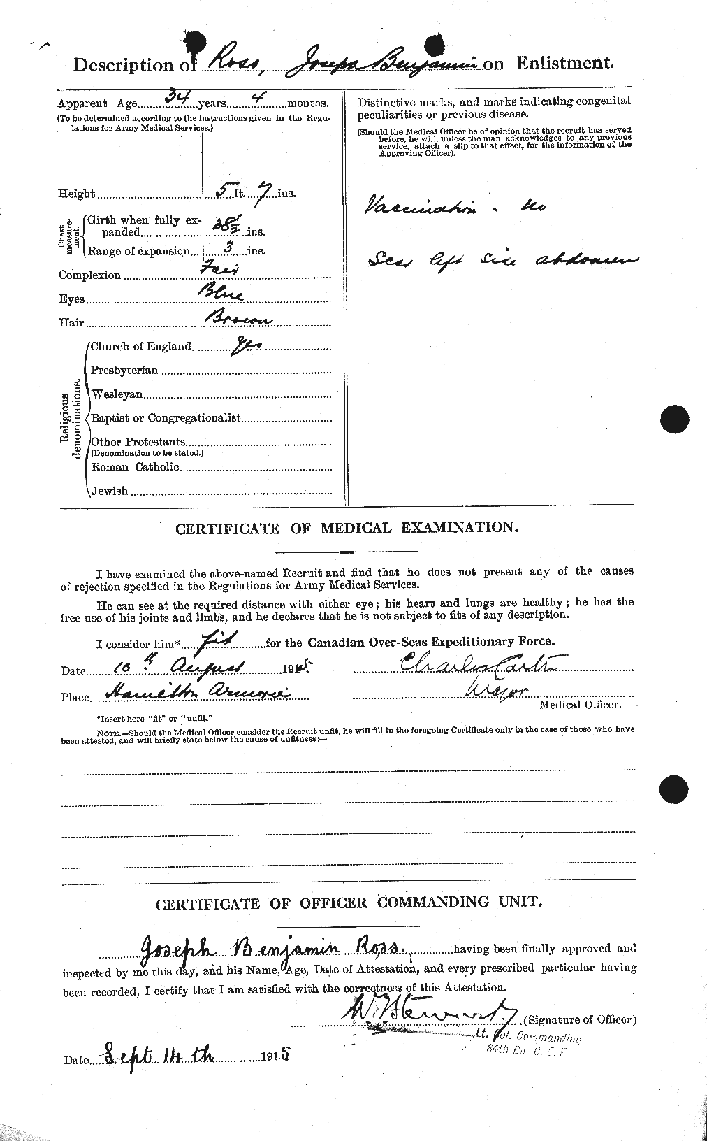 Personnel Records of the First World War - CEF 614961b