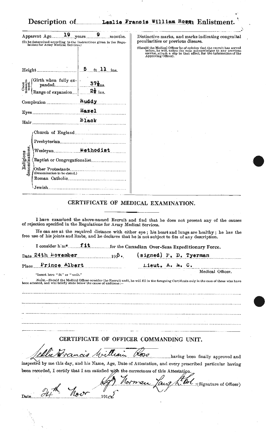 Personnel Records of the First World War - CEF 614991b