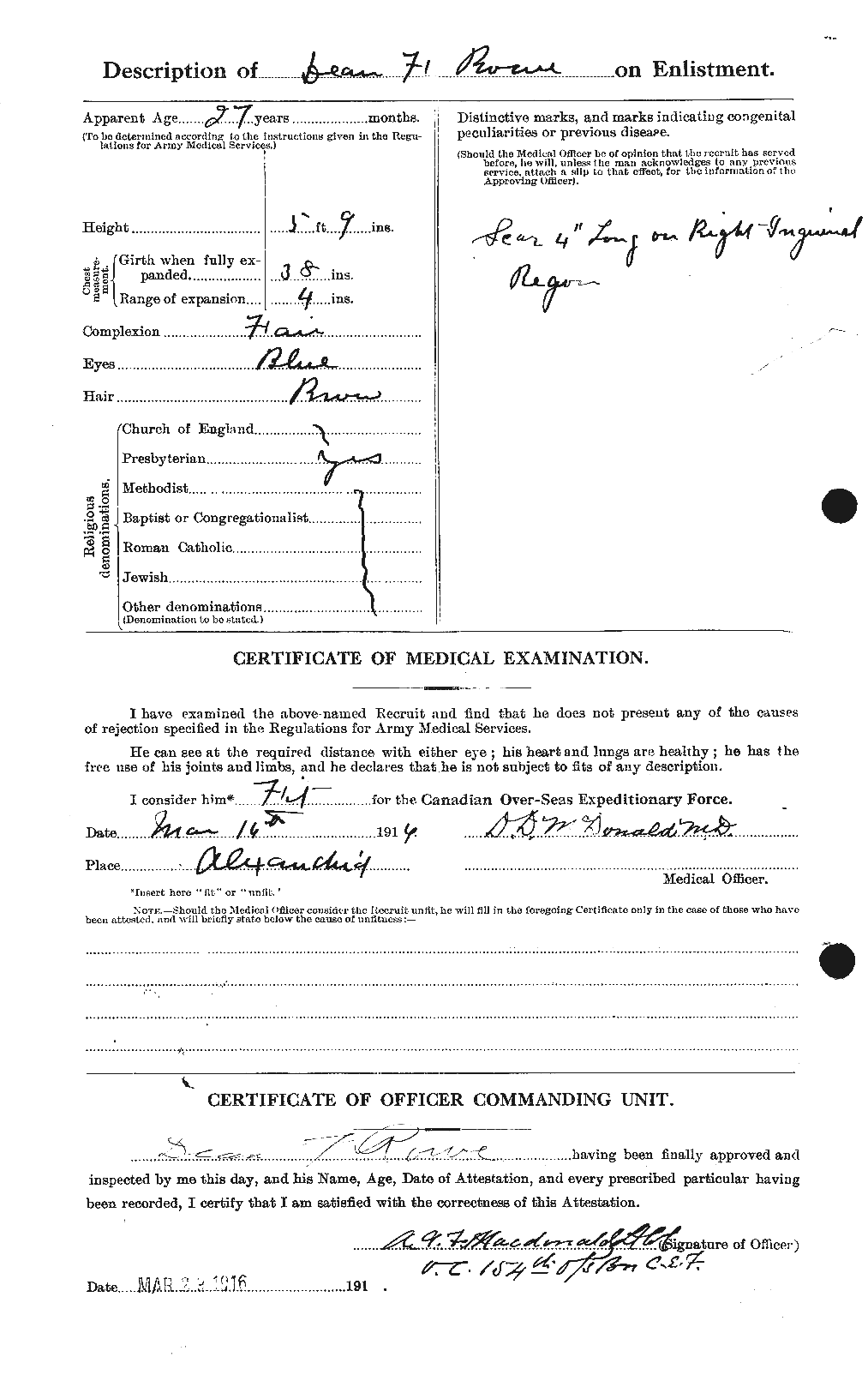 Personnel Records of the First World War - CEF 615829b