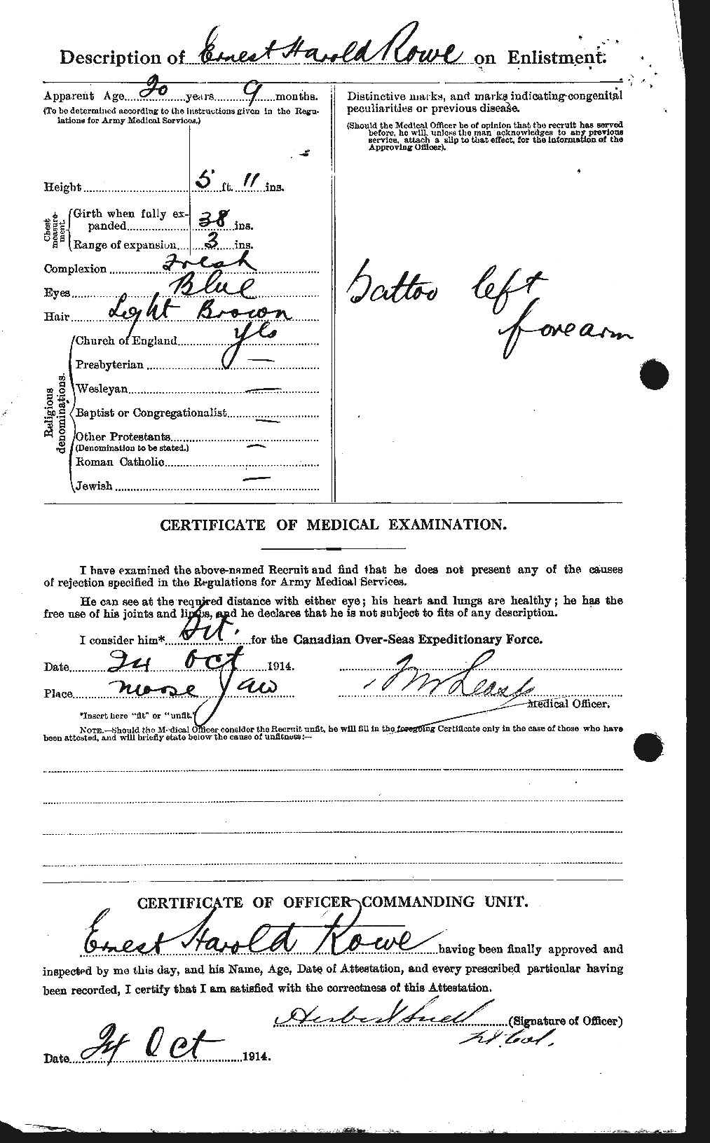 Personnel Records of the First World War - CEF 615845b